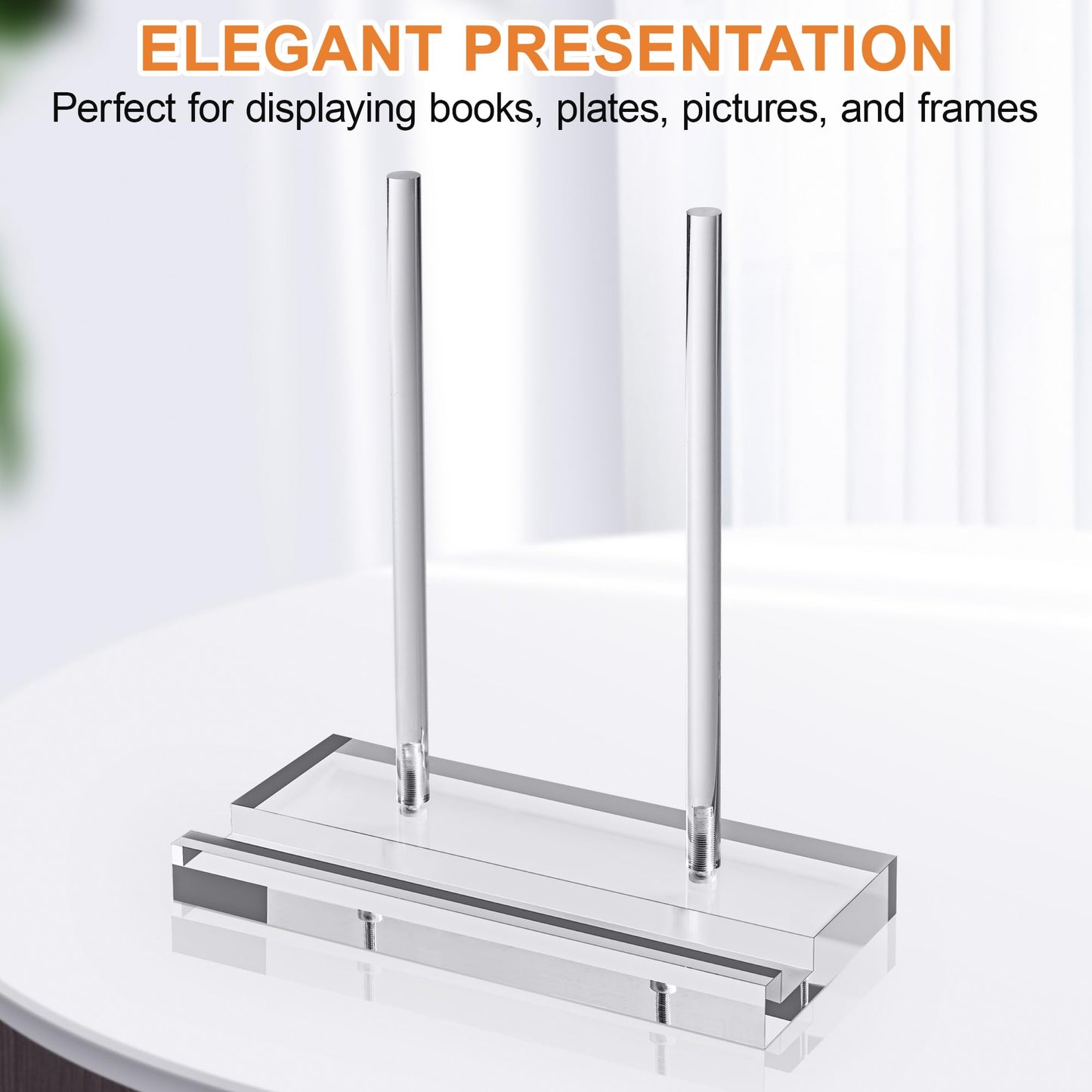 CHEPULA Plate Stands for Display 10 Inch, Acrylic Display Stand