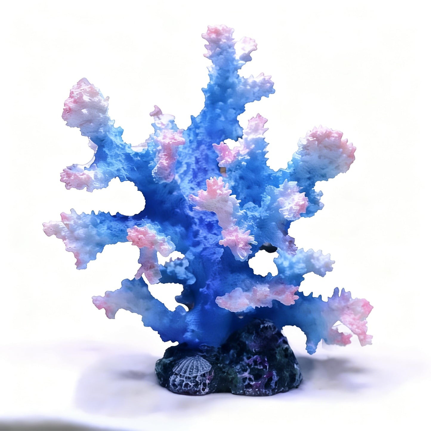 Generic Artificial Coral Reef Aquarium Ornament, Polyresin & Plastic Fish Tank Decoration for Marine Landscape, Beach Coastal Coral Statue Sculpture for Home Bathroom Desktop Shelf, Marine Themed Gift