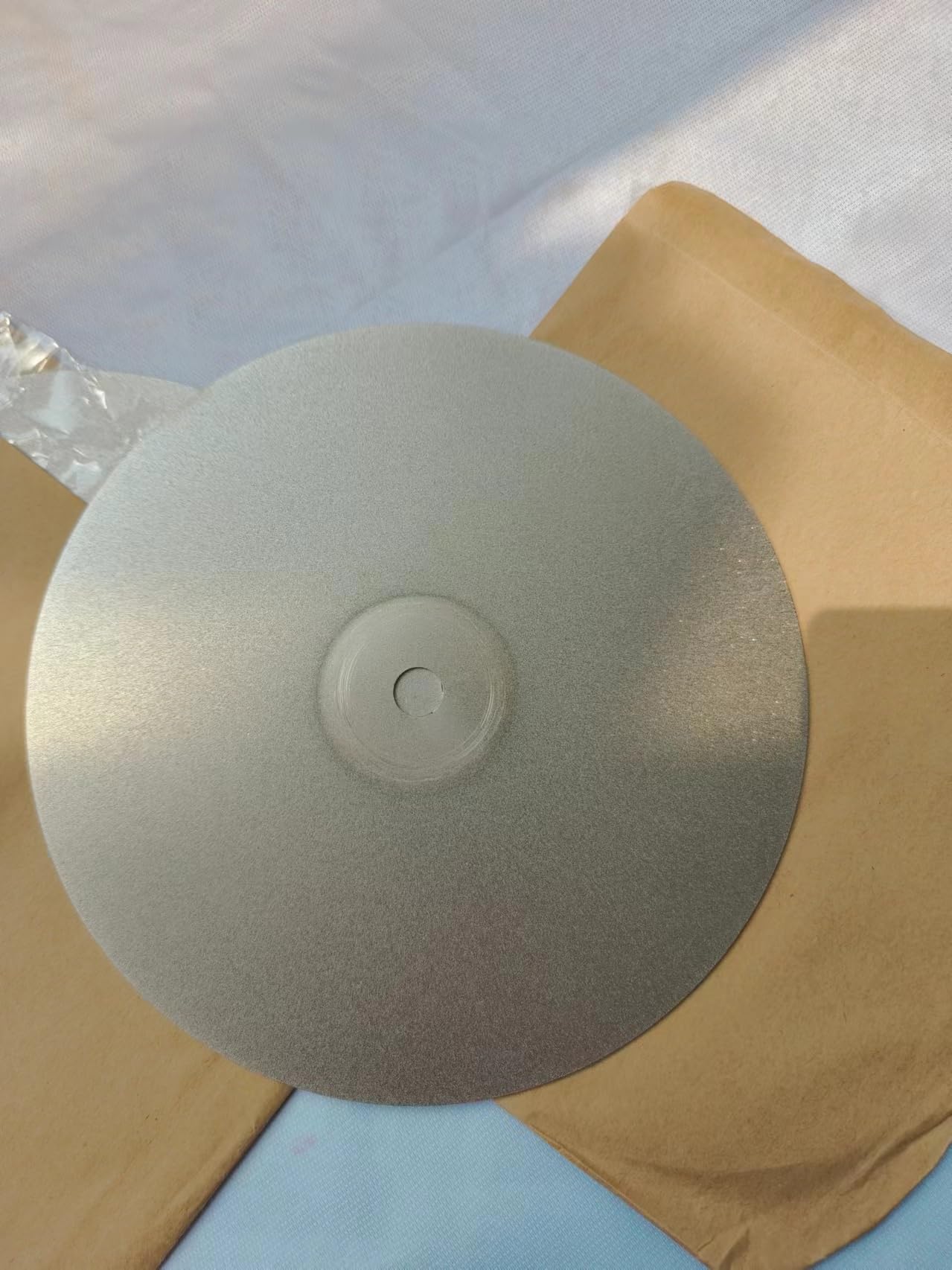 Diamond Flat Lap Disc, 10 Inch, 3000 Grit, 1 Inch Arbor, for Gemstone Glass Ceramics Grinding Polishing (3000 Grit)