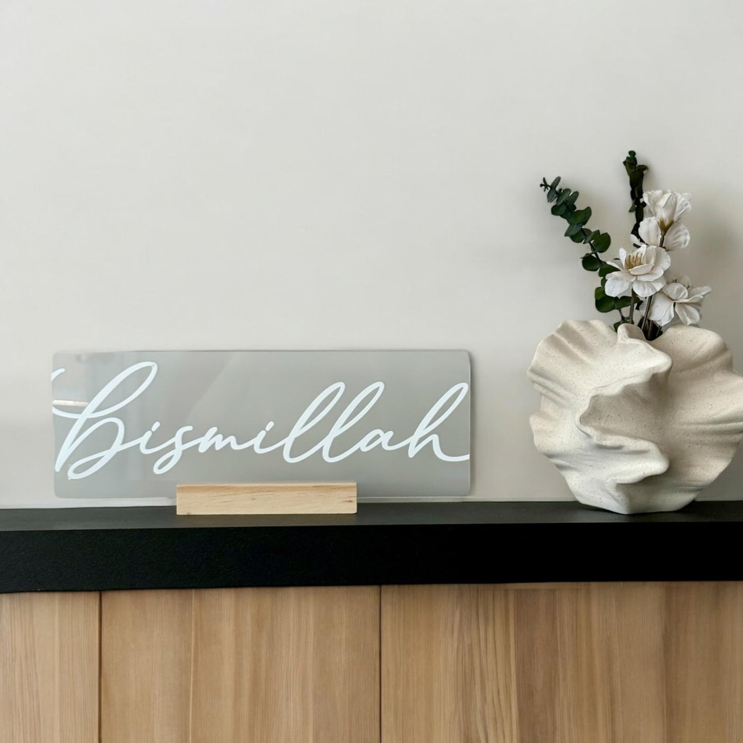 Modern Oasis Small White Coral Ceramic Vase Modern Nordic Boho Minimalist Decor for Flower Pampas Grass Home Office Living Room Table Top Centerpiece Off White