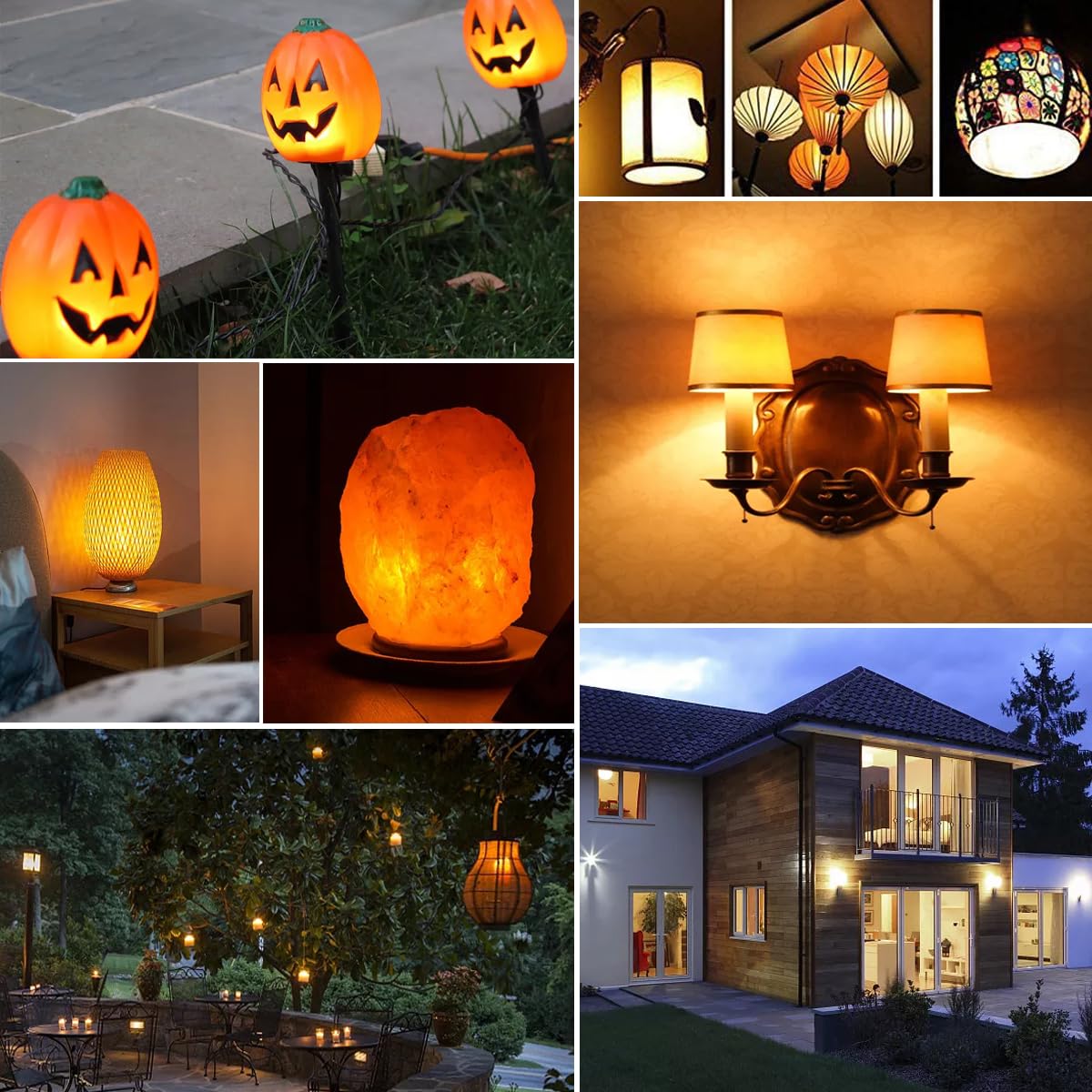 VYAOMLI E12 C7 Salt Lamp Bulbs, C7 LED Night Light Bulb, 2W Equivalent 15W 20W E12 Base Replacement for Himalayan Salt Lamps Light Bulbs Chandeliers Bulbs (Warm White, Pack of 10)