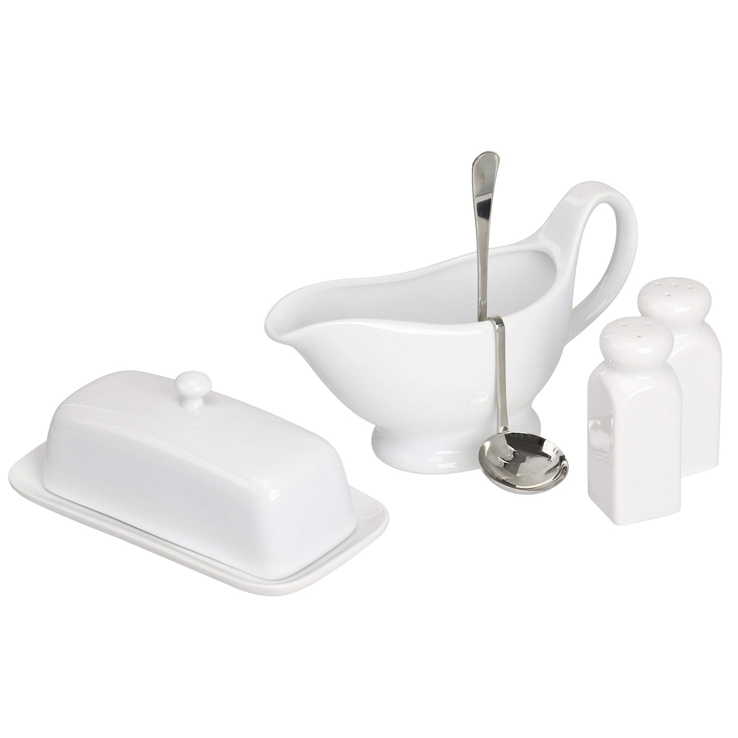 BIA Cordon Bleu 4.25" Salt and Pepper Shakers, White