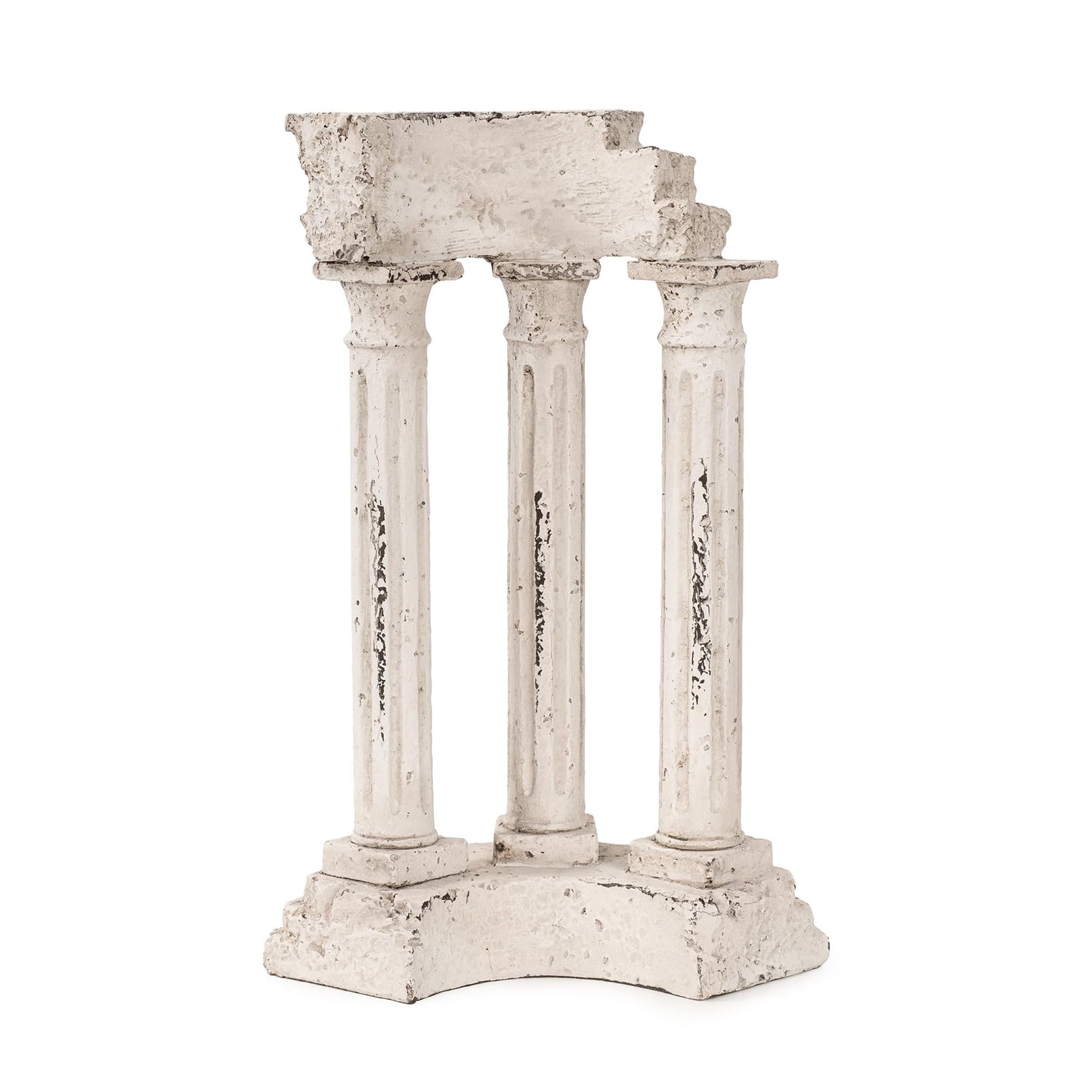 Howard Elliott Collection Temple of Portunus II Sculpture for Home and Garden Decor, Ancient Ruin Architectural Column Resin Statue Figurine for Tabletop and Bookshelves, 2.75 x 7 x 10.5 Inch