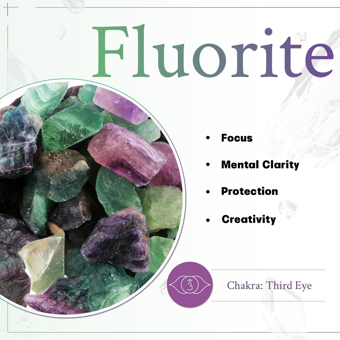 mookaitedecor Natural Raw Green & Purple Fluorite Crystal Stone Mineral Specimen Gemstone for Reiki Healing Home Decoration(0.37-0.7lb)