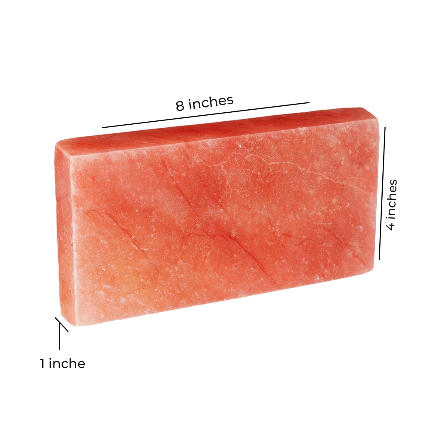 ZK Pack of 10 Himalayan Salt Tiles 8” x 4” x 1” for Sauna Backlit Salt Walls- Natural Pink Salt Bricks for Spa & Wellness Room Décor, DIY Salt Block Installation