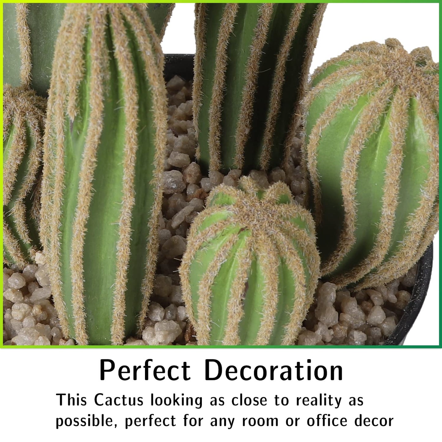 AntHousePlant Artificial Cactus Fake Cactus 16 Inch Faux Cacti Plants for Home Garden Office Store Decoration