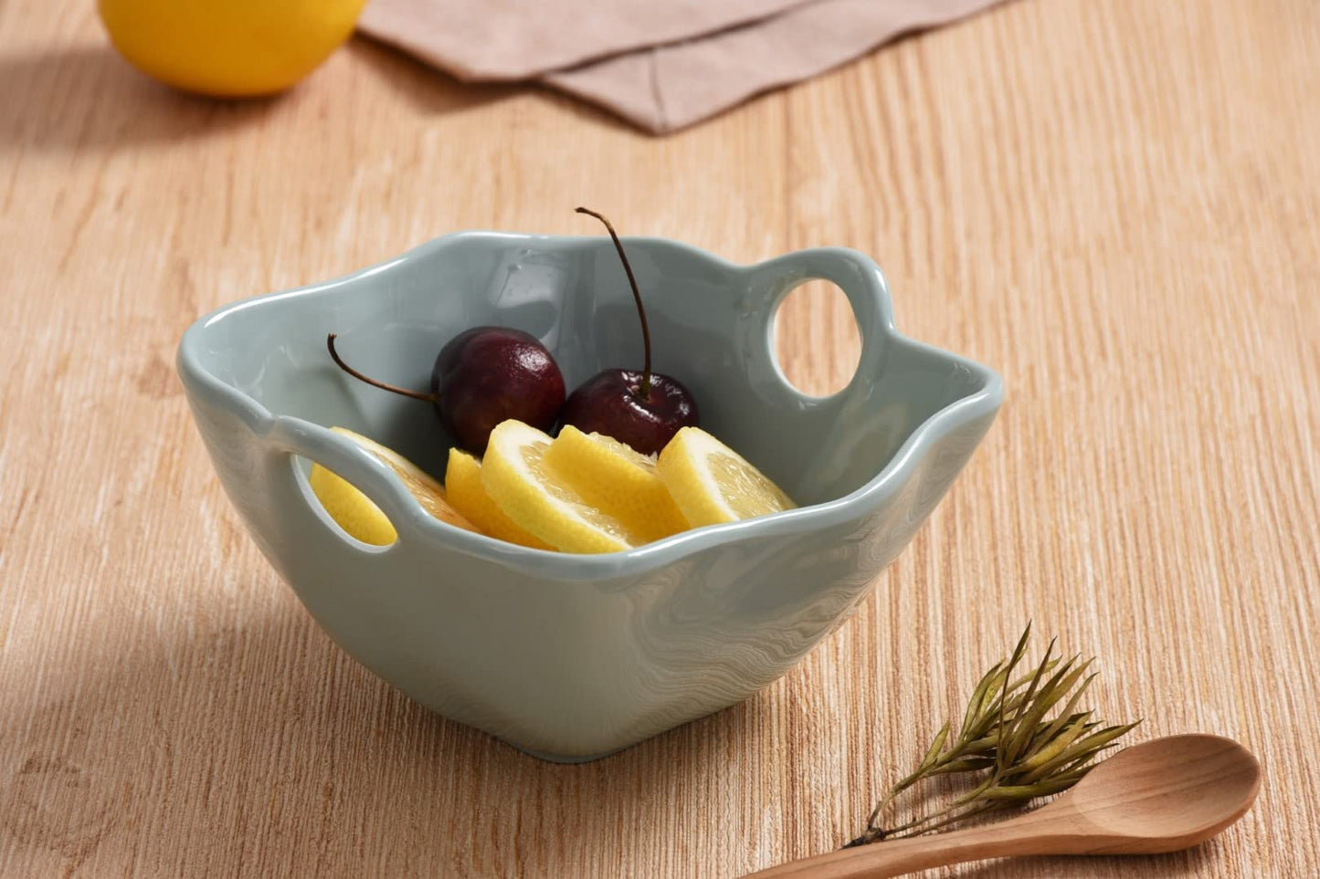 Pampa Bay Shatterproof Melamine Snack Bowl, 5.3 Inch, Food, Freezer, Dishwasher Safe, Aqua