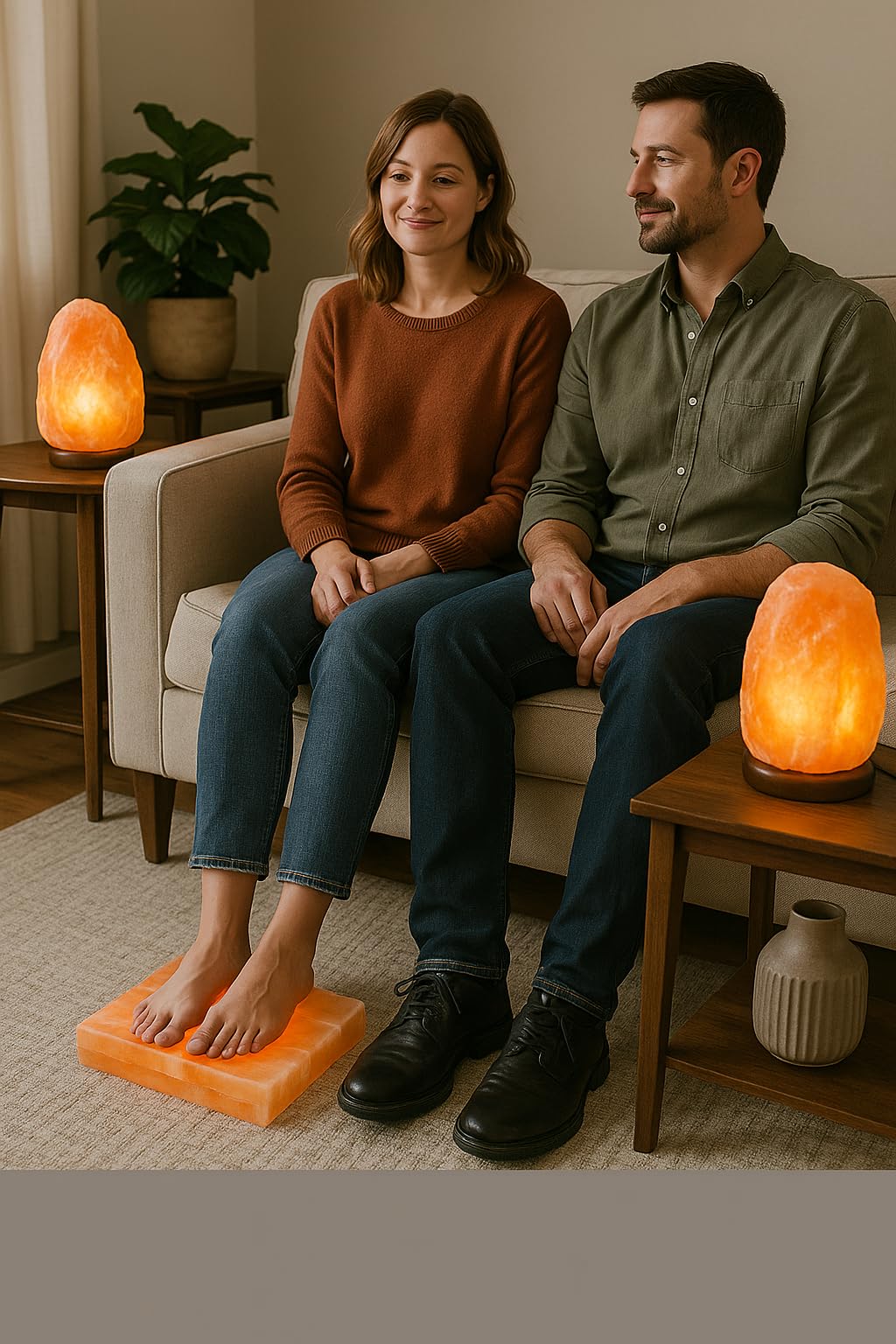 30–50 lbs Himalayan Salt Lamp – Extra Large Hand-Carved Pink Rock Salt Light with Wooden Base & On/Off Cord – Floor Standing Decorative Lighting for Living Room, Spa, Meditation