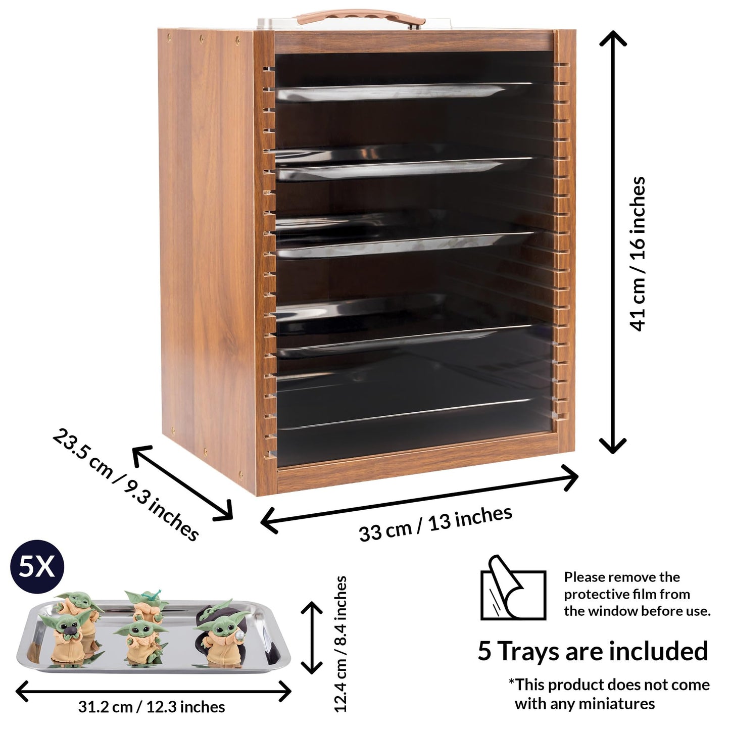 Miniature Carrying Case for Collectibles | Miniature Storage & Display Case for Figurines | Figure Model Holder & Transport Box | Also for Action Figures