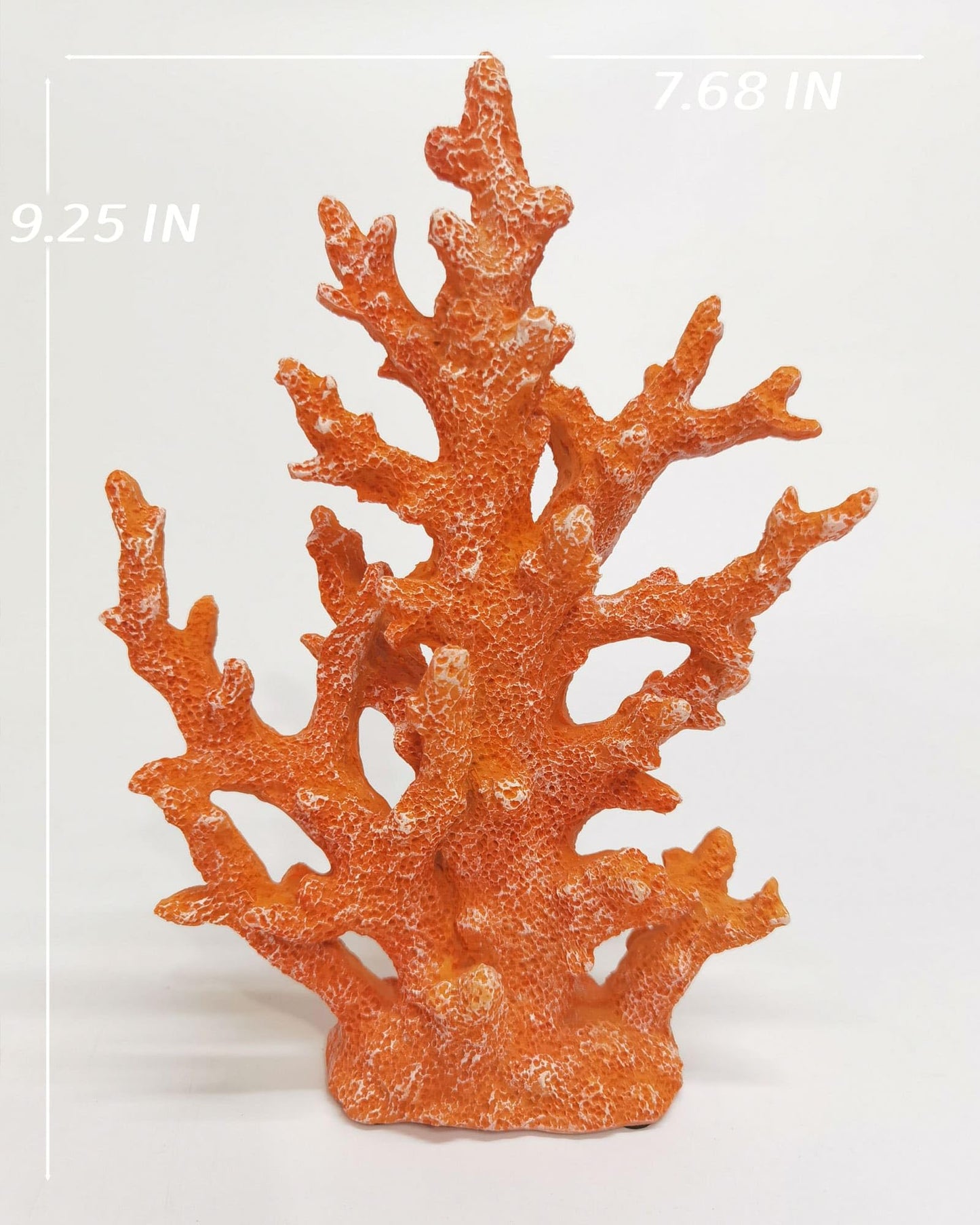 ZASEUCI Lifelike Coral Reef Sculpture Statue - Handmade Resin Ocean Decor for Aquarium, Desk, Bathroom, Shelf - Coastal Beach Nautical Theme Gift for Home & Office