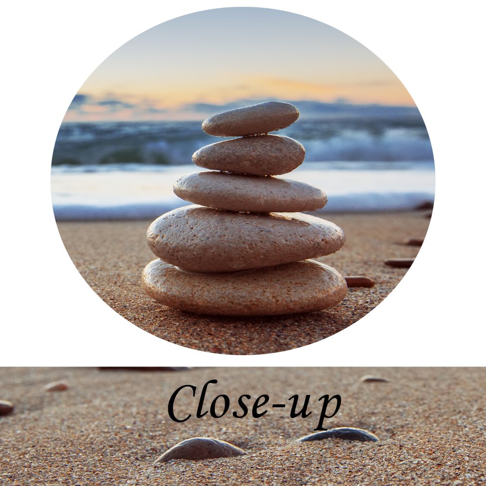 KREATIVE ARTS - 5 Pieces Canvas Prints Wall Art Zen Stones Balance Pebbles Stack on Beach Modern Wall Decor Stretched Gallery Canvas Wrap Giclee Print Ready to Hang (Large Size 60x32inch)