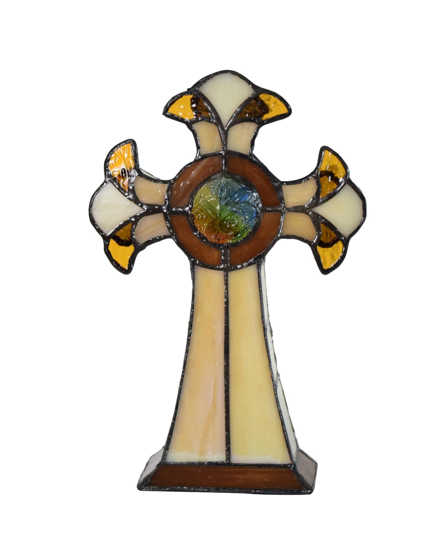 Dale Tiffany STA16122 Cross Accent Table Lamp, Amber