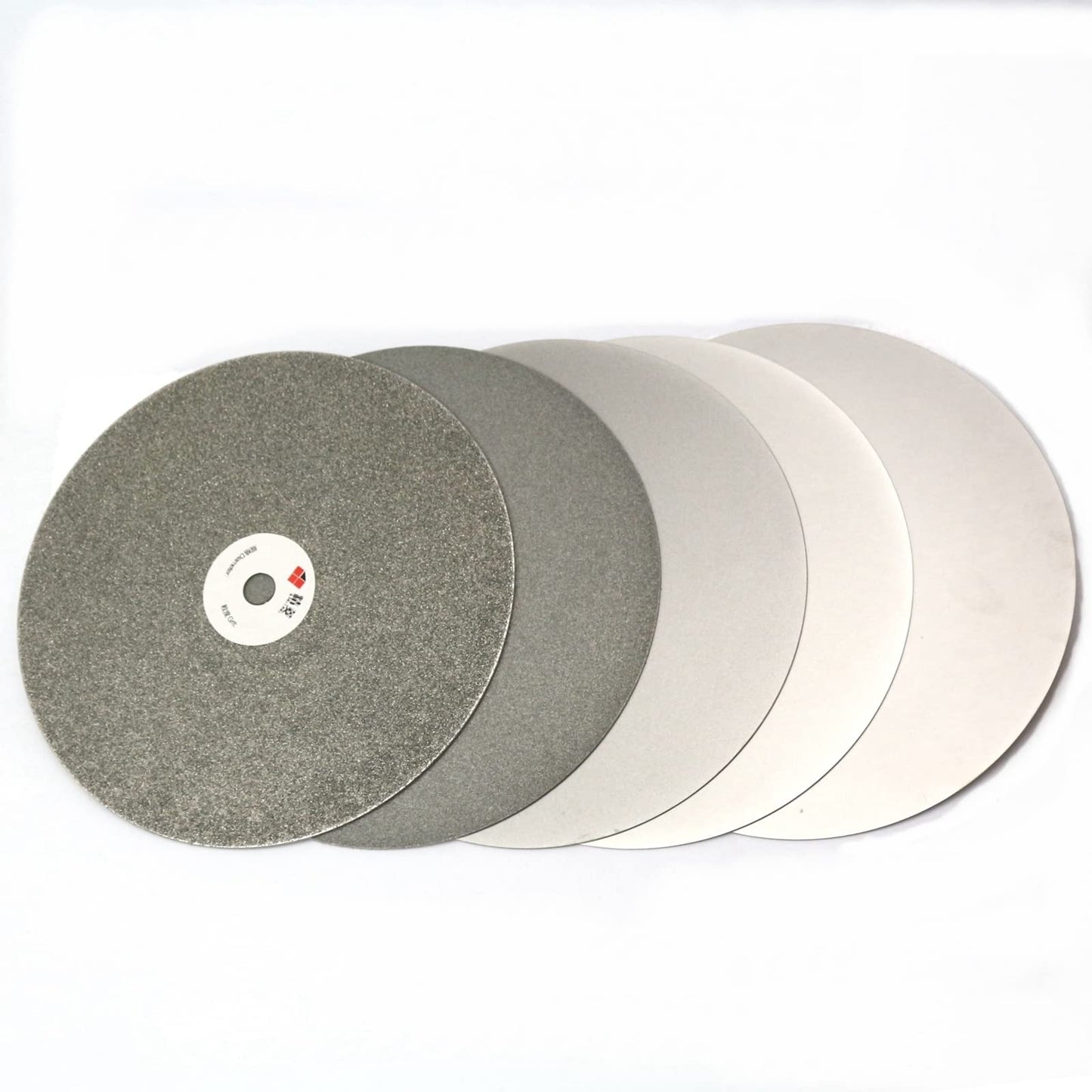 JINGLING 8" Inch Diamond Grinding Disc 2000 Grit Flat Lap Disk Lapping Plate Sanding Pads Lapidary Tools for Stone Pottery Faceting Machine
