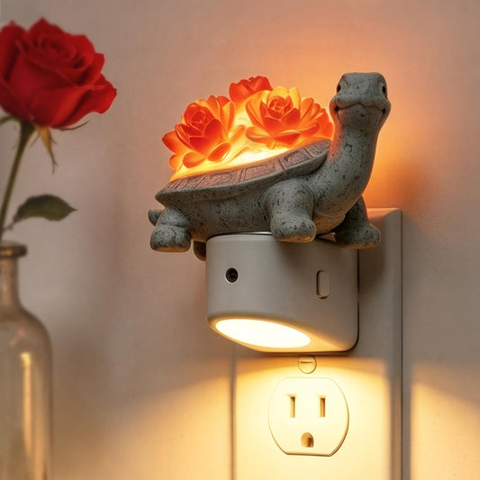 L LOHAS LED Plug in Night Light for Kids, 3D Cute Turtle Night Lights with Dusk to Dawn Sensor, Soft White 3000K Plug in Night Light, Christmas Birthday Gift Nightlight for Kids, Room Decor