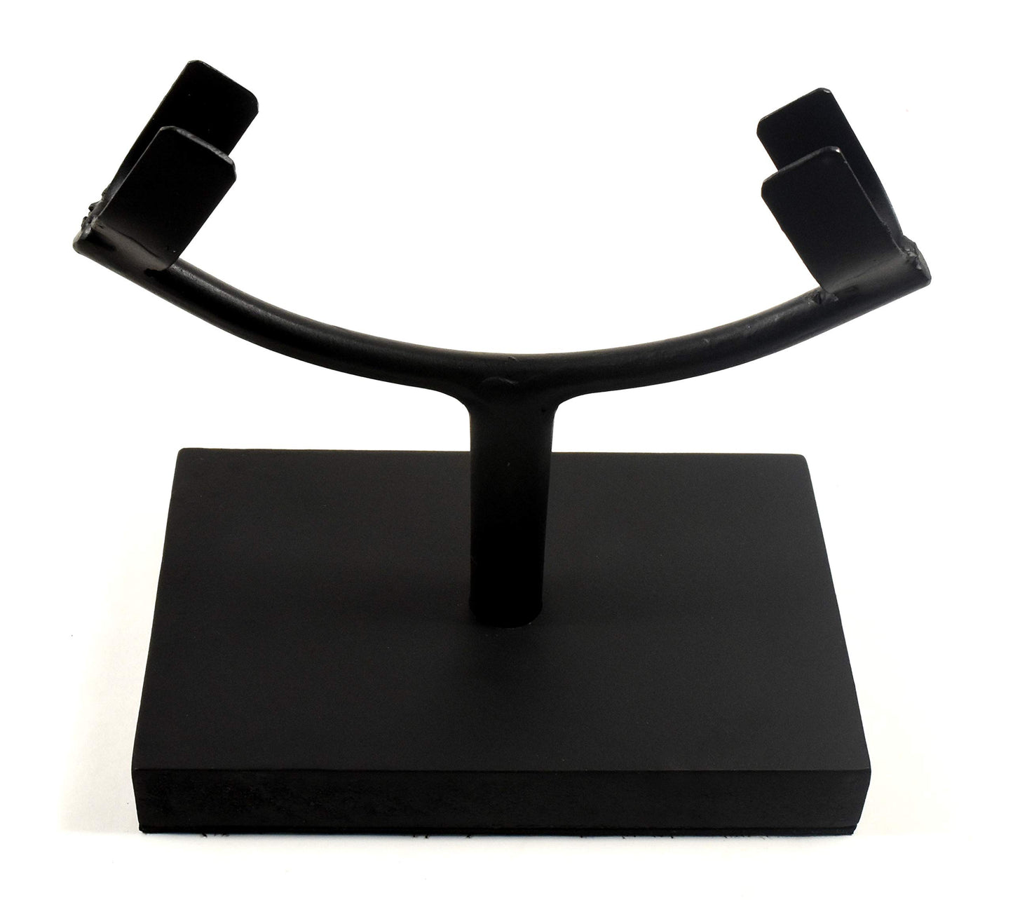 6.2" Display Stand for Slab/Slice/Fossil/Flat Minerals Base for Rocks Minerals and Crystals Black One Arm Two Prong Holder