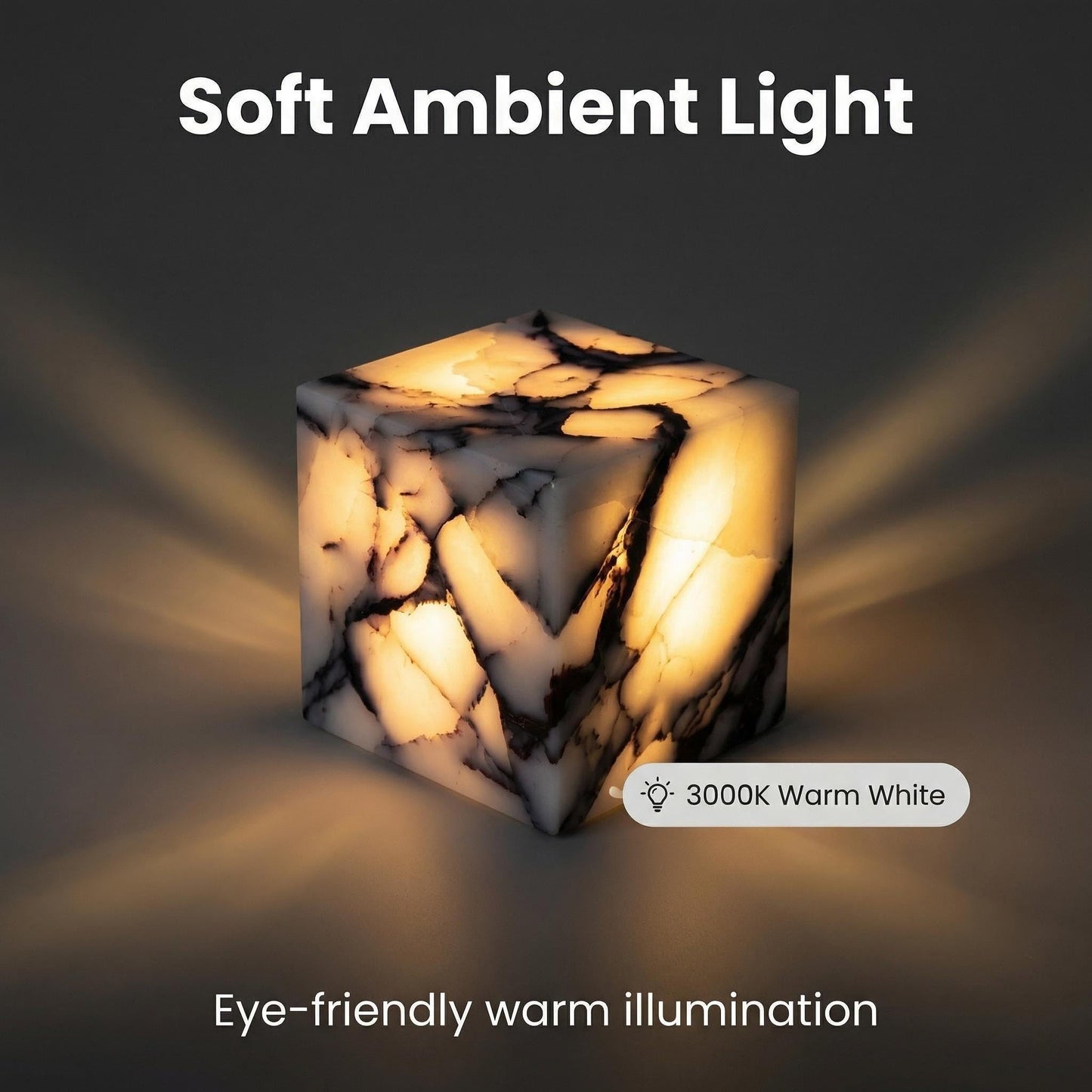 Marble Lamp Nature Marble Table Lamp Rechargeable Tap Light Cordless Night Light Touch Bedside Table Lamps for Bedroom Small Ambient Lamps for Home Decor Living Room Desk Decor (Calacatta Purple)