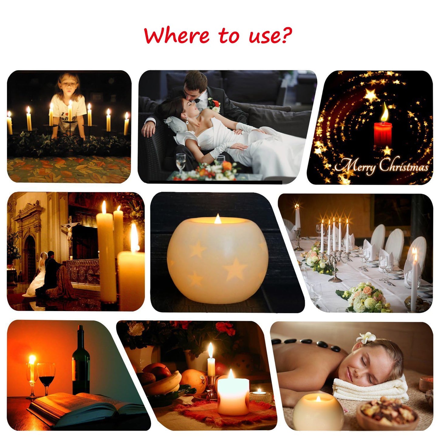 CVHOMEDECO. Moon Sphere Wax LED Dancing Flame Candle Ball, 5" Dia. X 4" H