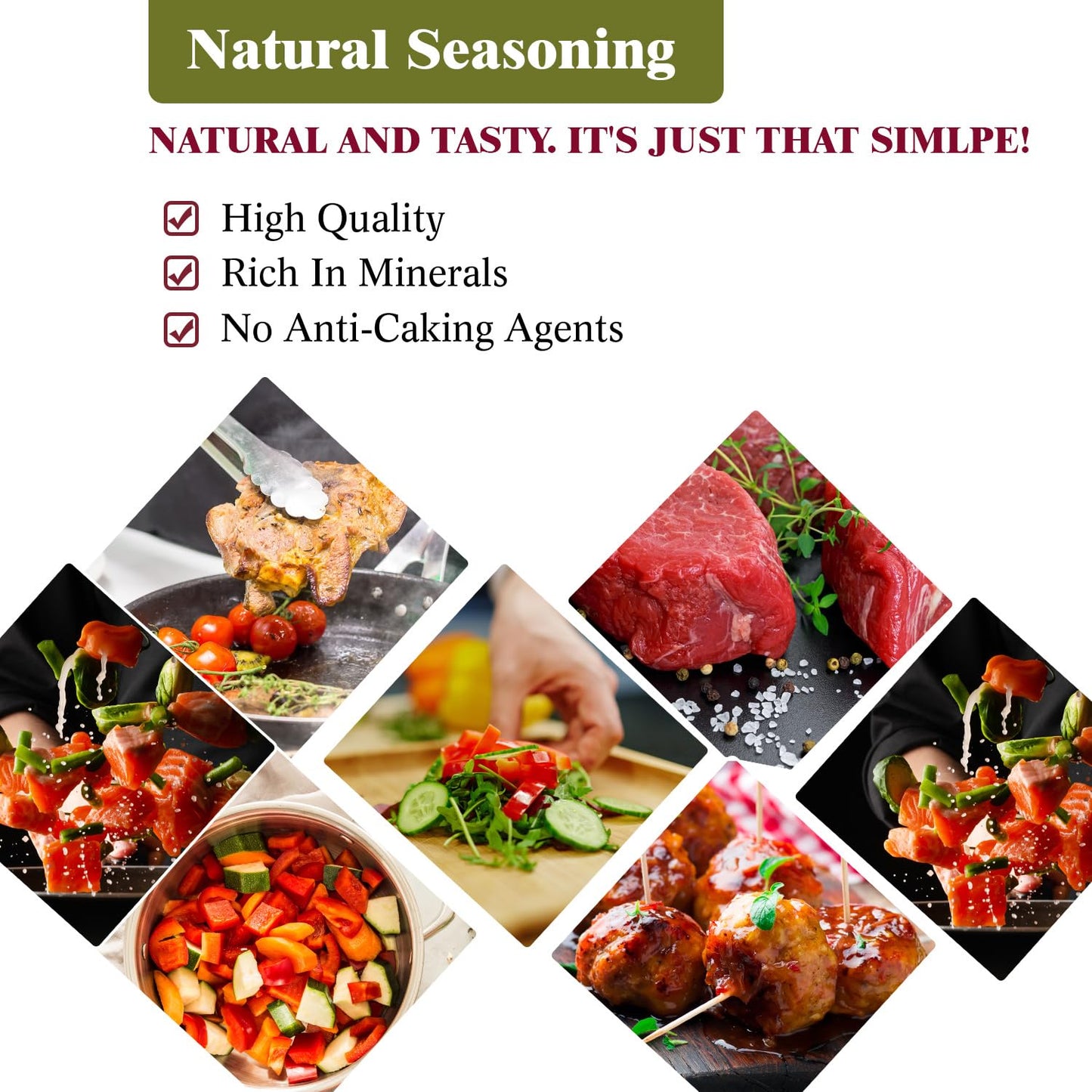 Himalayan Chef Himalayan Pink Salt - 5 lbs Fine Grain Bulk Bag - Kosher and Vegan, 100% Natural and Pure Gourmet Crystal - Contains 84 Minerals,