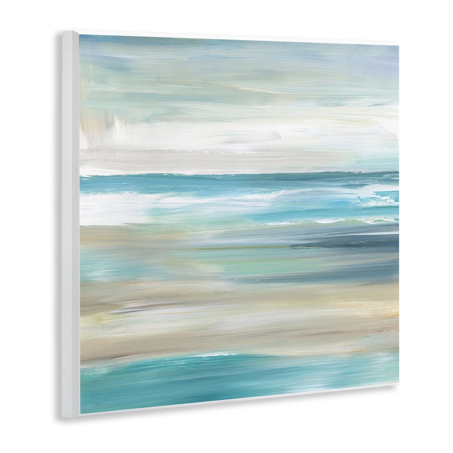 'Abstract Beach Sand Ocean Waves'| Wall Plaque Art