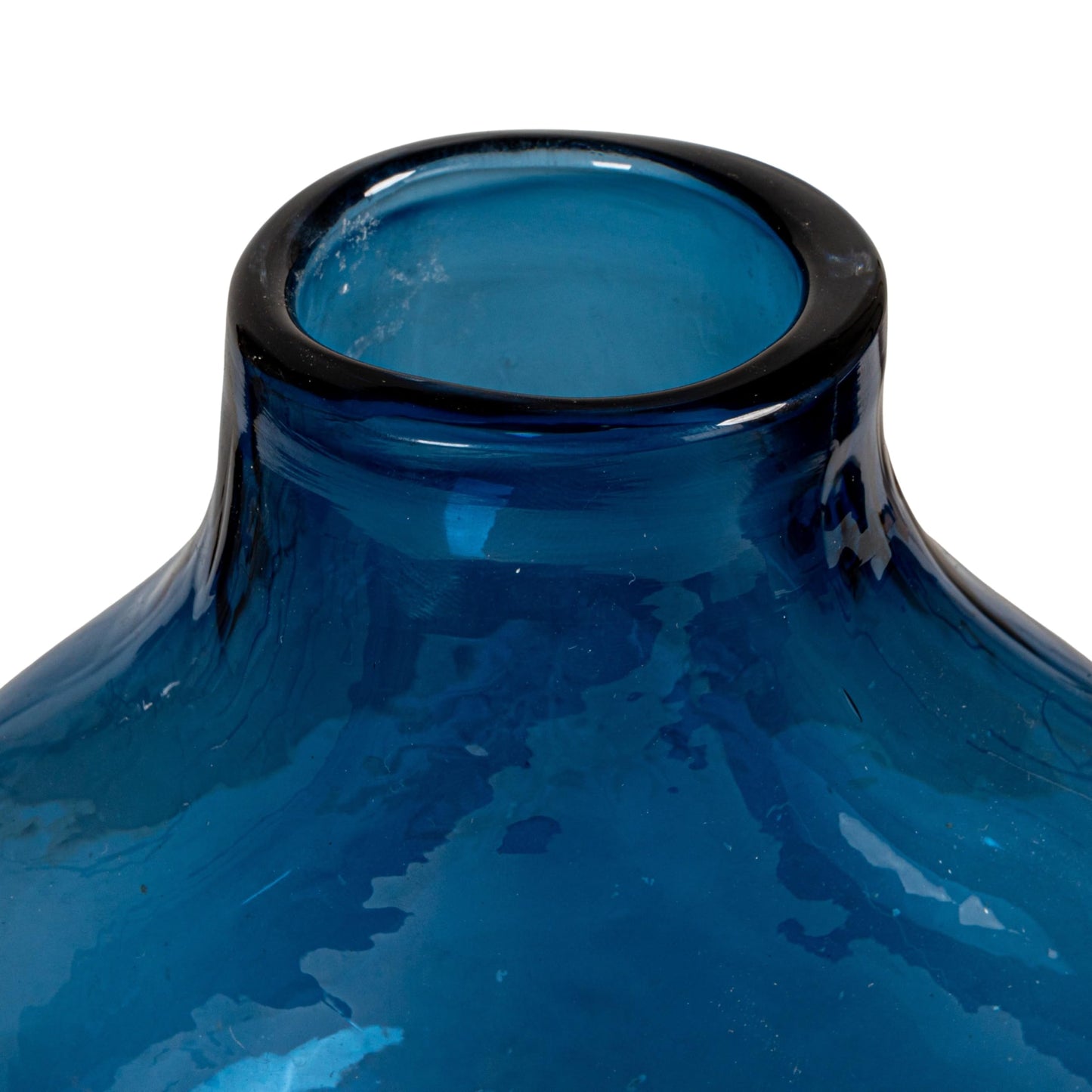 Bloomingville Glass Abstract Vase, Blue