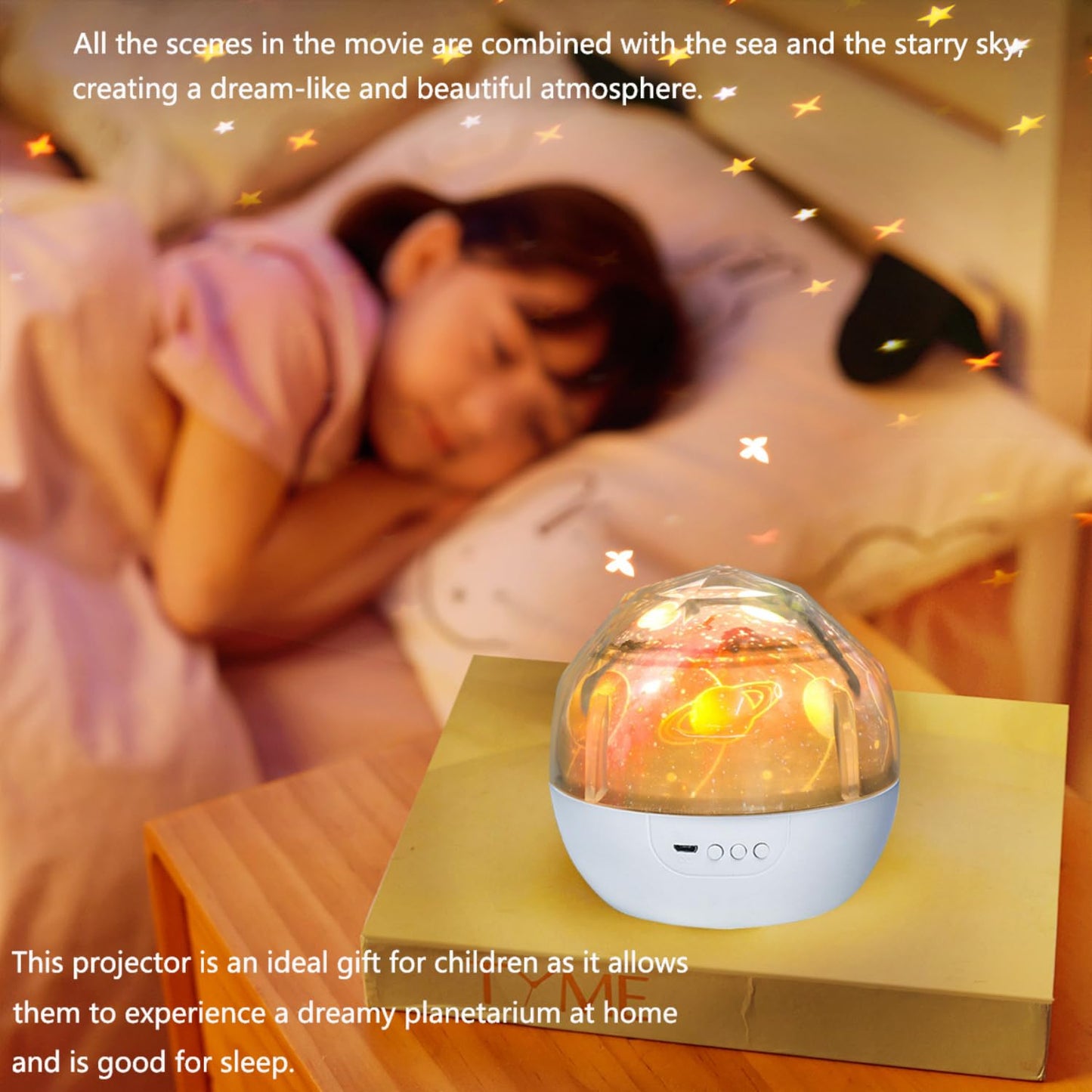 21 Sets of Films, Night Light Projector for Kids Bedroom, Star Projector Night Lights for Kids Baby Girls with 360 Rotating, Birthday, Christmas, Nursery, Room Decor