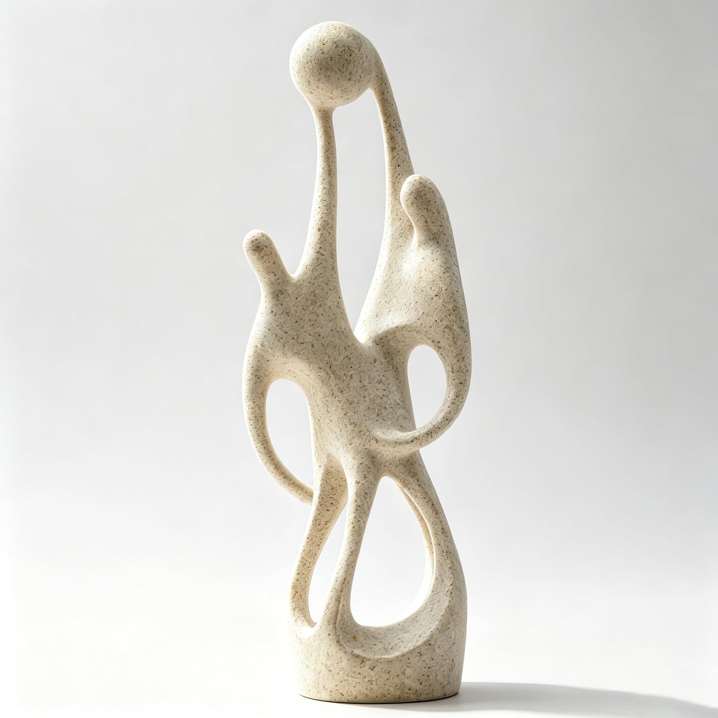Hmusnwol Modern Statue for Home Decor Abstract Sandstone Resin Sculpture - Table Statues,Office Bookshelf Living Room Desk Decor