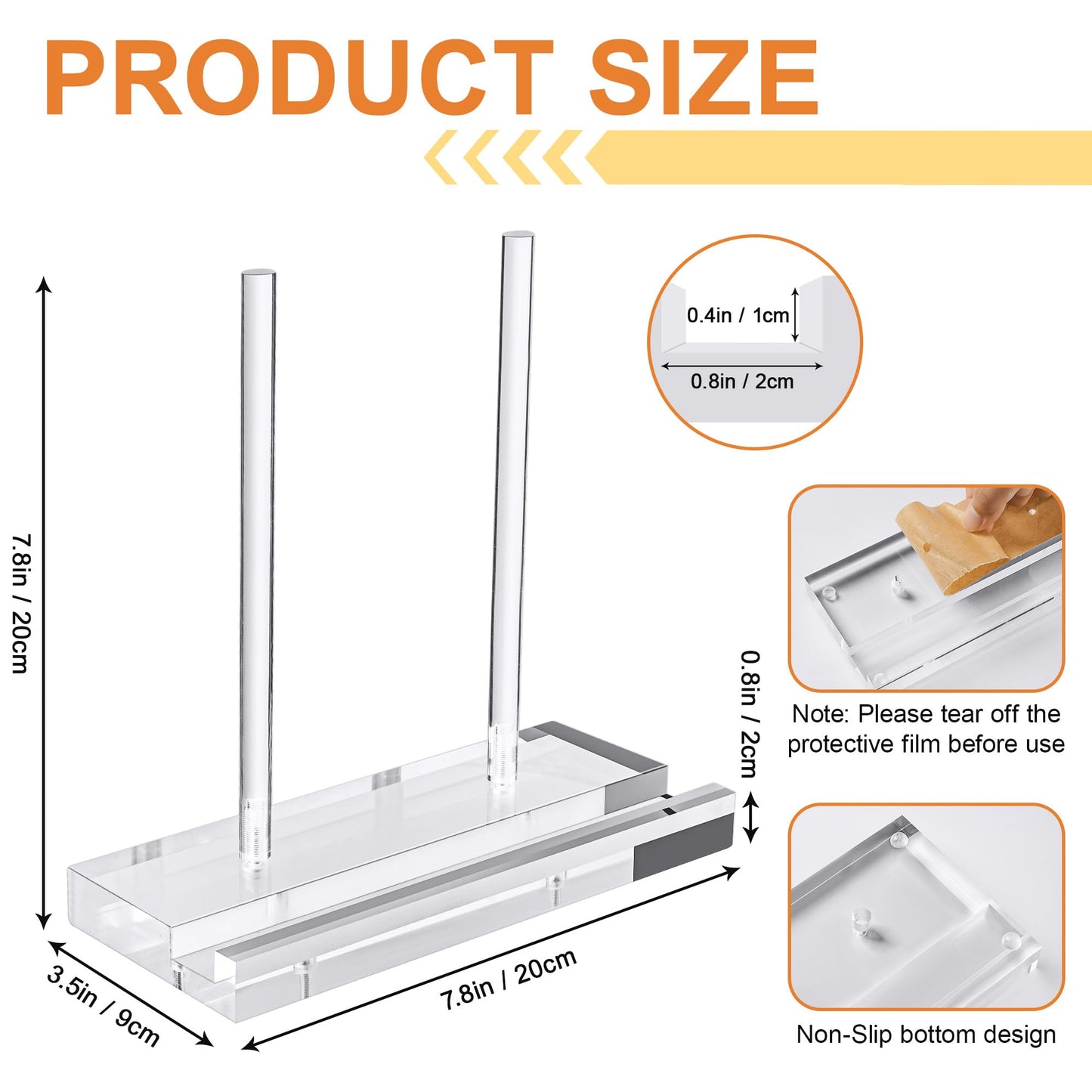 CHEPULA Plate Stands for Display 10 Inch, Acrylic Display Stand