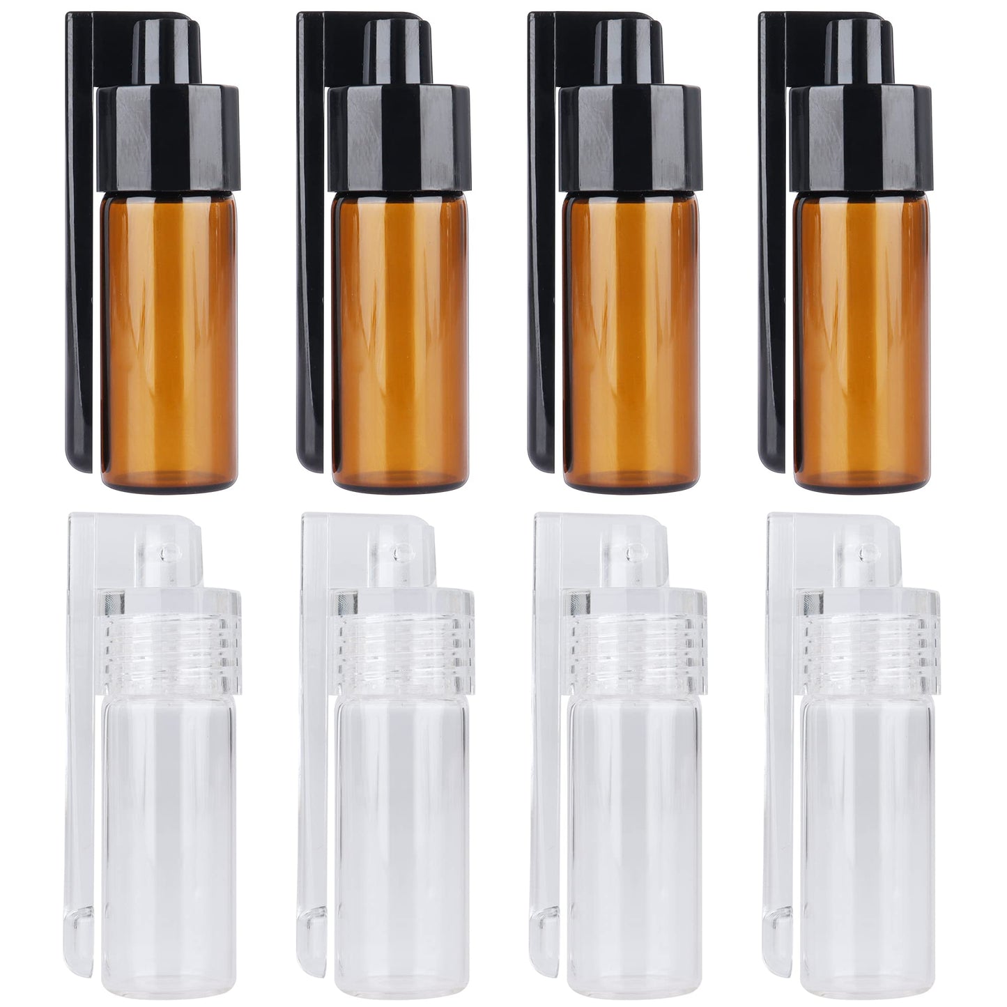 Clear Salt and Pepper Shakers Glass Set Retro Style Glass Spice Shakers Outdoors Travel Kitchen Boxes for Salt Spices
