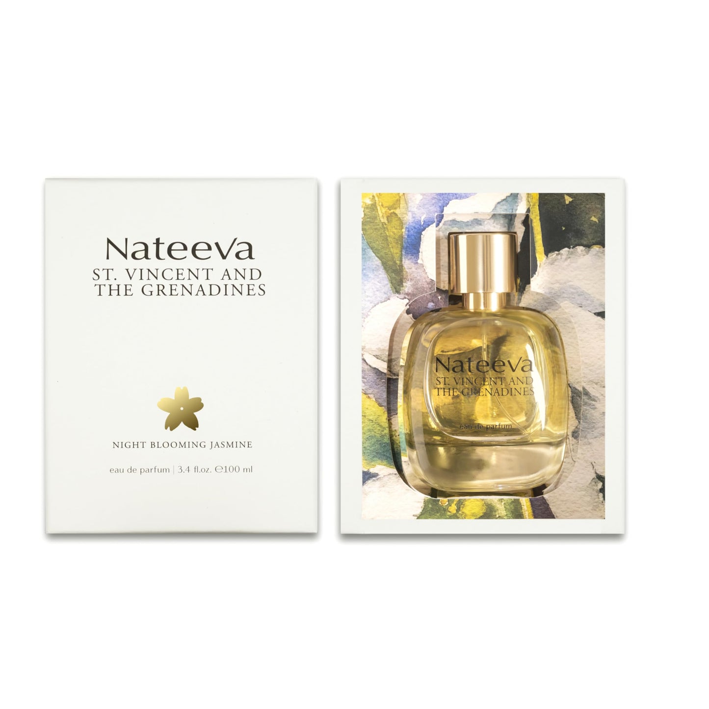 Nateeva St. Vincent And The Grenadines Night Blooming Jasmine EDP Perfume Spray - 100 ml (3.4 oz)