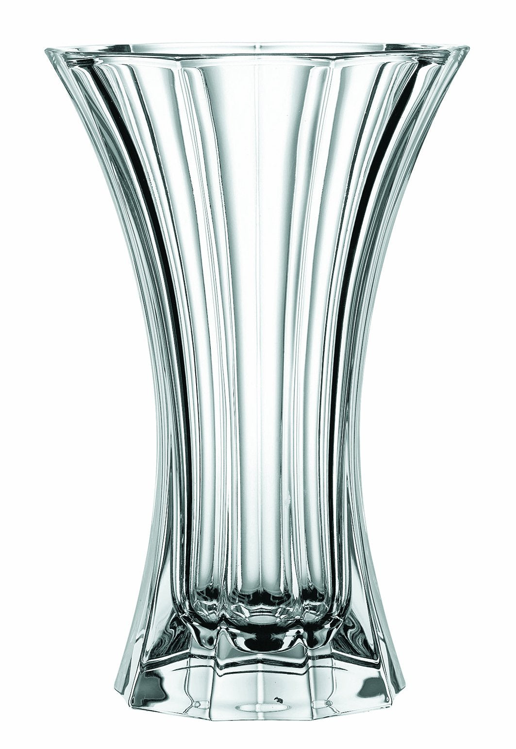 Nachtmann Saphir Collection, Crystal Vase, 10.6-Inch, Decorative Glass Vase for Flowers, Home Décor, and Centerpieces, Makes a Great Wedding, or Housewarming Gift, Clear
