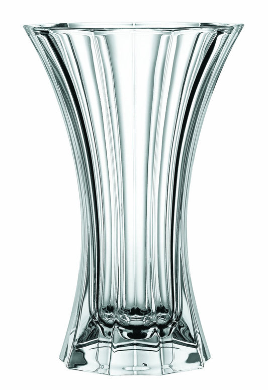Nachtmann Saphir Collection, Crystal Vase, 10.6-Inch, Decorative Glass Vase for Flowers, Home Décor, and Centerpieces, Makes a Great Wedding, or Housewarming Gift, Clear