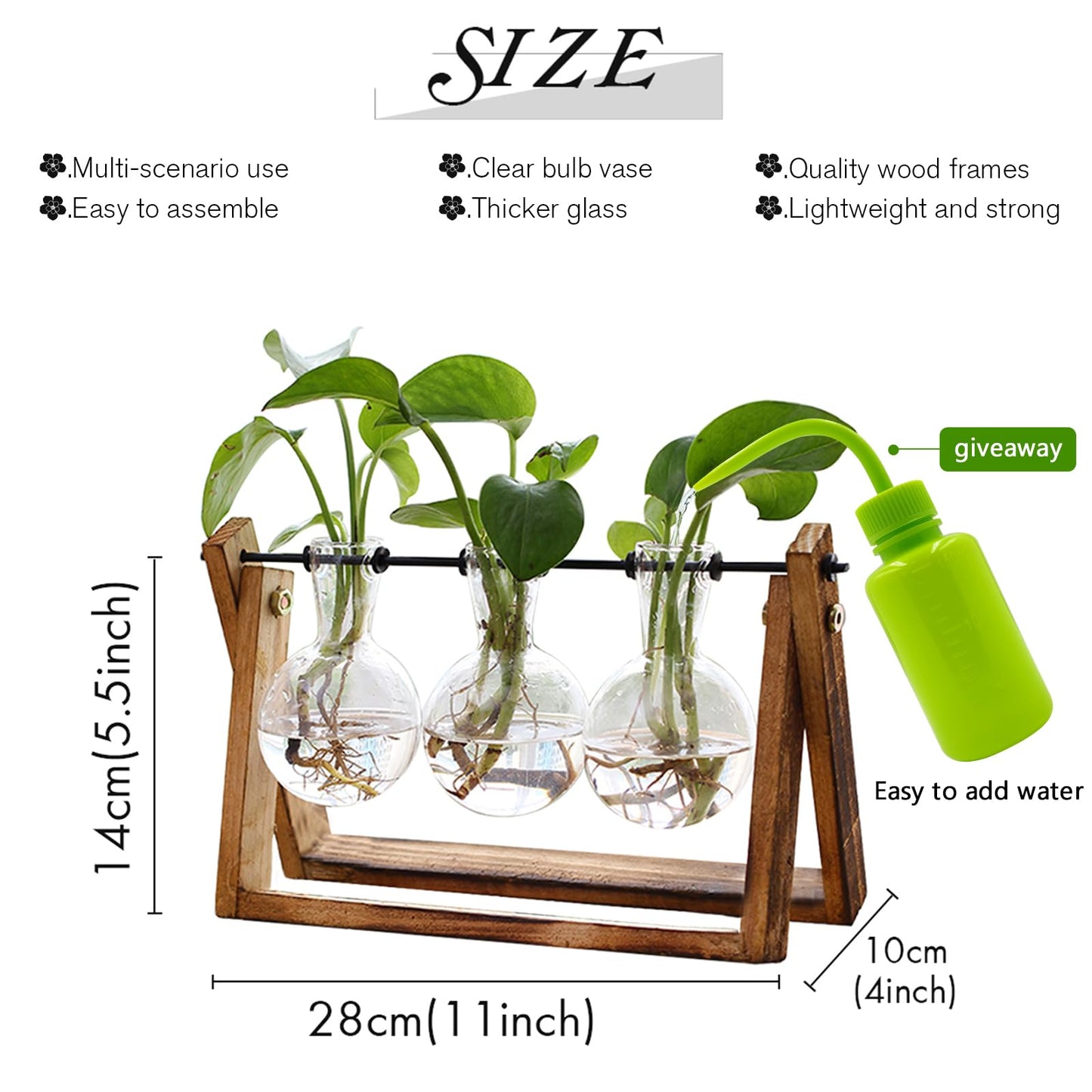 XXXFLOWER Plant Terrarium+Unicorns Indoor Watering Can