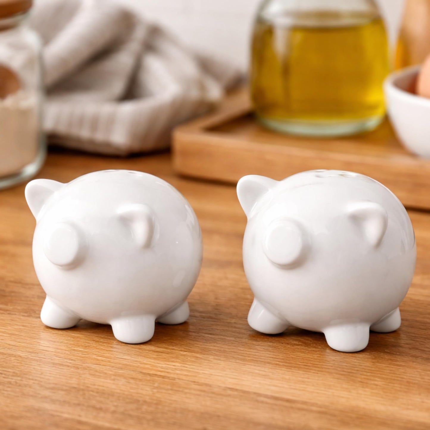 The Bridge Collection Farmhouse Pig Salt And Pepper Shakers
