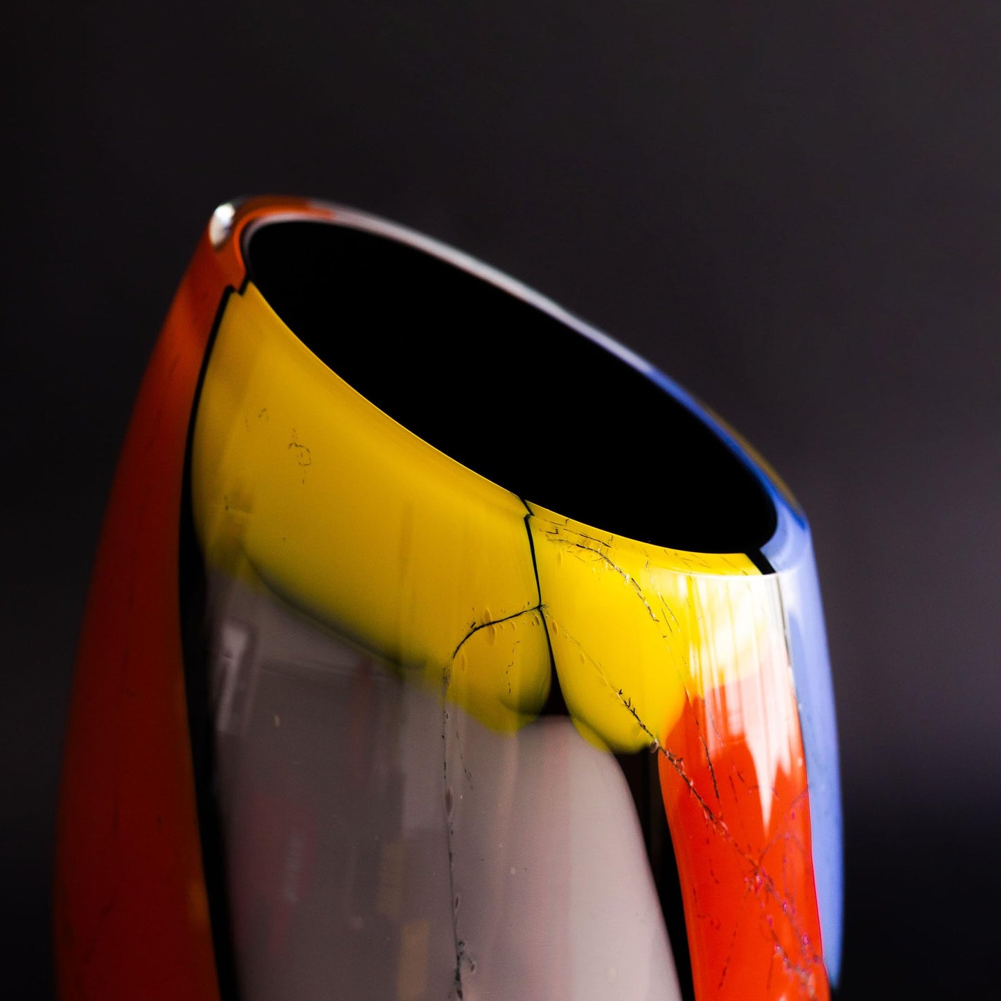 Ca D Oro Glass Vase Colored Splinters Hand Blown Murano-Style Art Glass - Model 50 MS