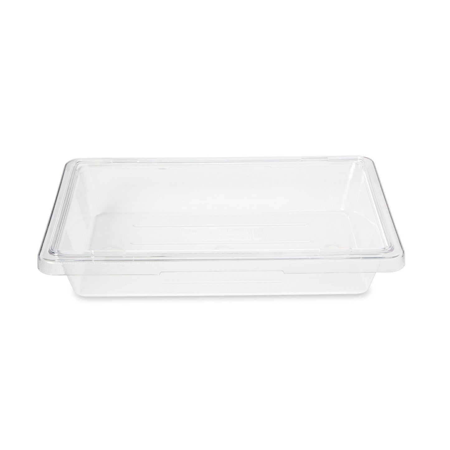 Rubbermaid Commercial Products Polycarbonate Food Storage Box/Tote, 2 Gallon, Clear, for Restaurant/Kitchen/Cafeteria