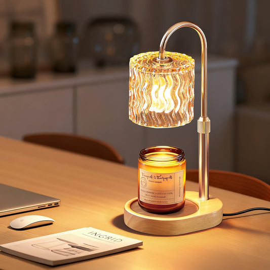 Homelist Candle Warmer Lamp with Timer, Height Adjustable Candle Lamp, Home Decor, Wax Melt Warmer for Birthday Chrismas Holiday Gifts for Mom, Women, Sister