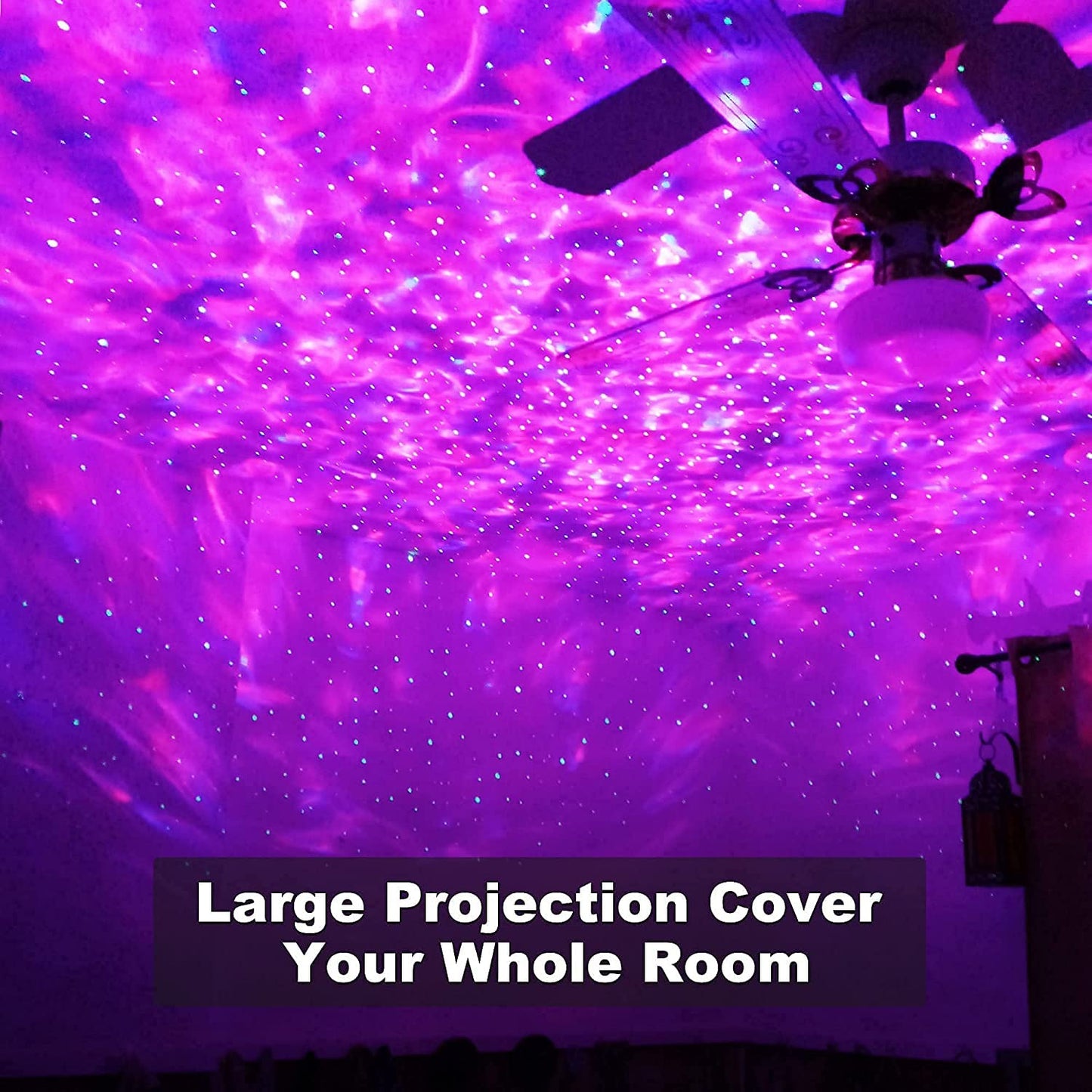 Elec3 Galaxy Projector for Bedroom, Star Projector Night Light with Bluetooth Speaker and Timer,Remote Control,Starry Nebula Ceiling LED Lamp for Kids Adults Room Decor