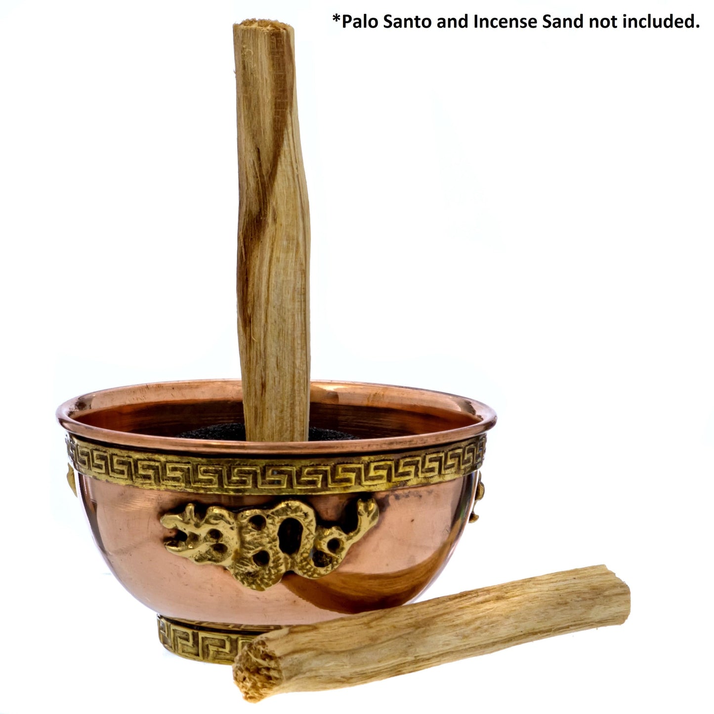 Alternative Imagination Dragon Copper Bowl - Offering Bowl For Altar Use, Ritual Offerings, Witchy Home Decor - Incense Holder for Incense Cones, White Sage, Palo Santo Sticks - 3 Inches Wide