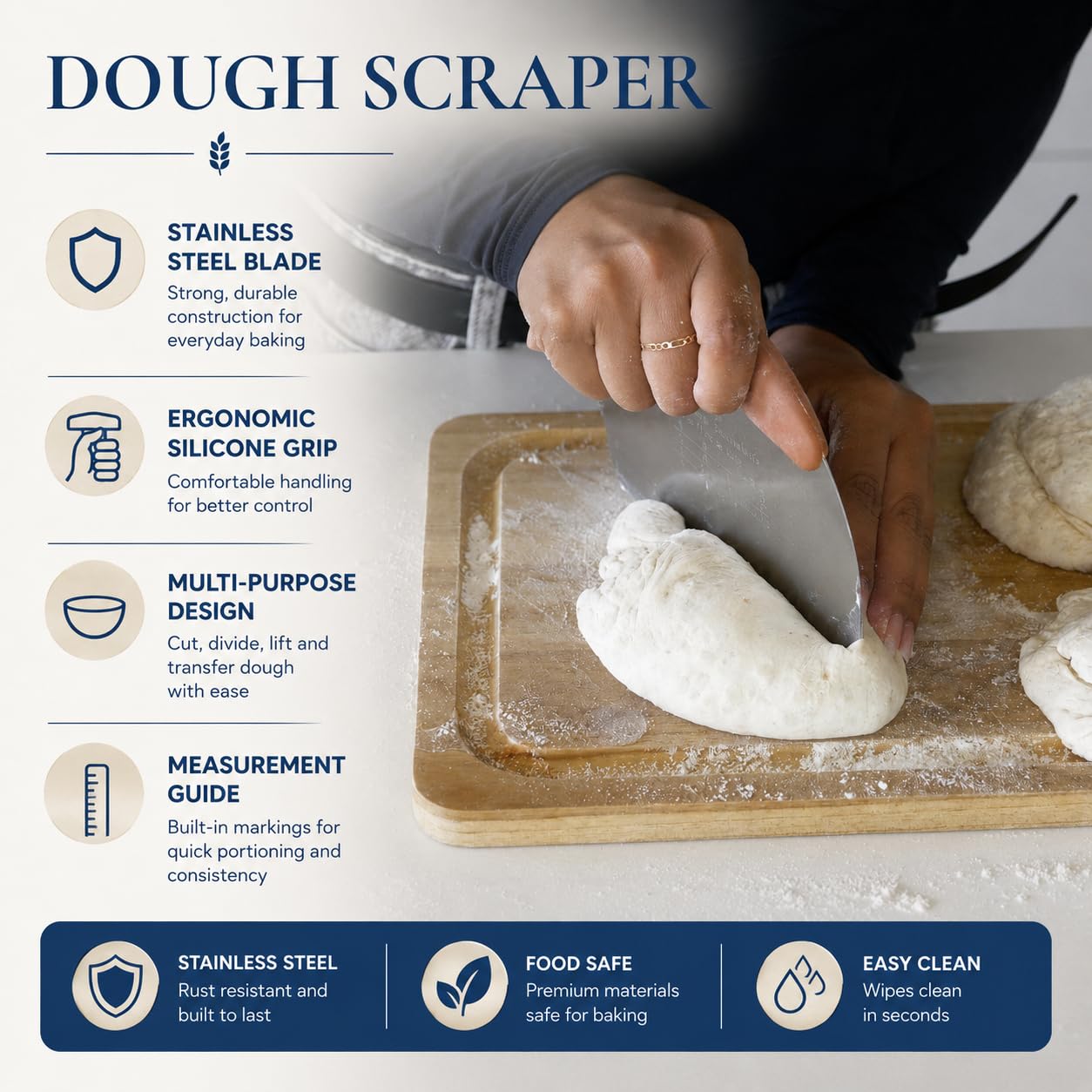 Complete Sourdough Starter Kit, 2 Bannteon Bread Proofing Baskets 9" & 10", UFO Bread Lame, Food Scale, Starter Jar, Silicone Baking Mat, Stainless Steel Dough Scraper and Flour Sifter, Recipes