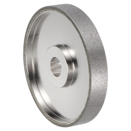 HARFINGTON Diamond Lapidary Wheel 6 Inch x 1 Inch Arbor Hole 120 Grit Grinding Wheels for Stone, Marble, Glass, Ceramics, Crystal, Carbide, Steel