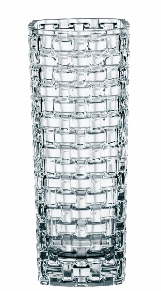 Nachtmann Bossa Nova Crystal Vase, Clear Glass, 11- Inch, Decorative Flower Vase, Anniversary, Wedding, and Housewarming Gift, Dishwasher Safe