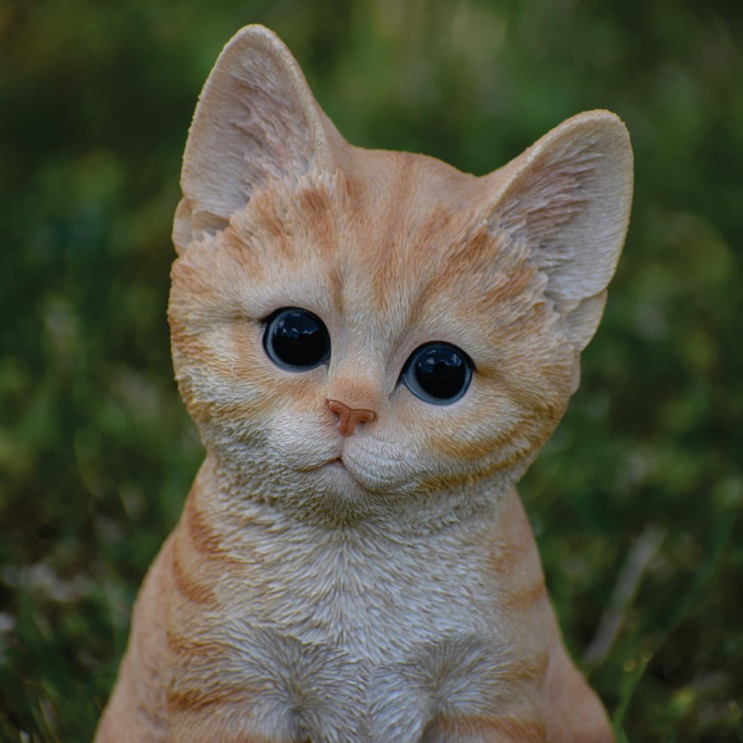 Hi-Line Gift Ltd Tabby Cat Figurine, Orange