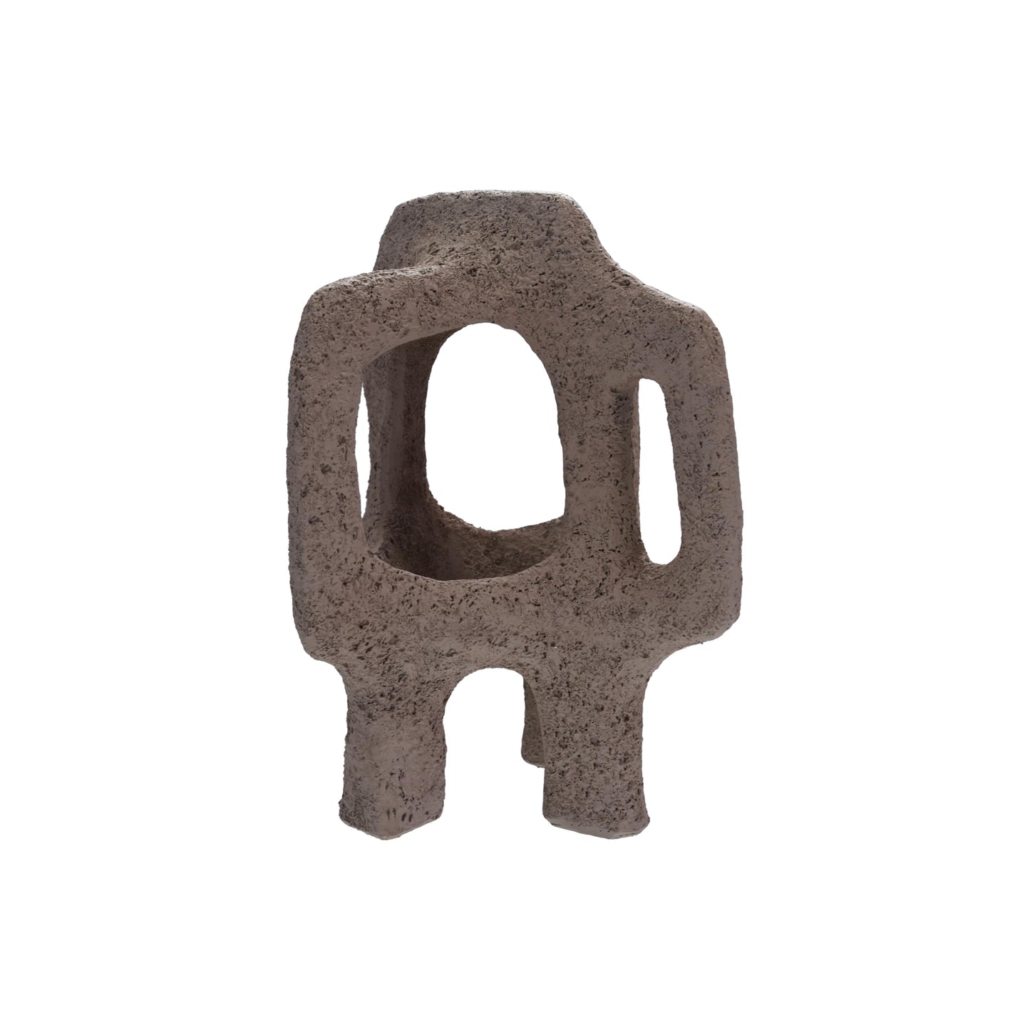 Bloomingville Resin Abstract Décor, Volcano Finish, Brown