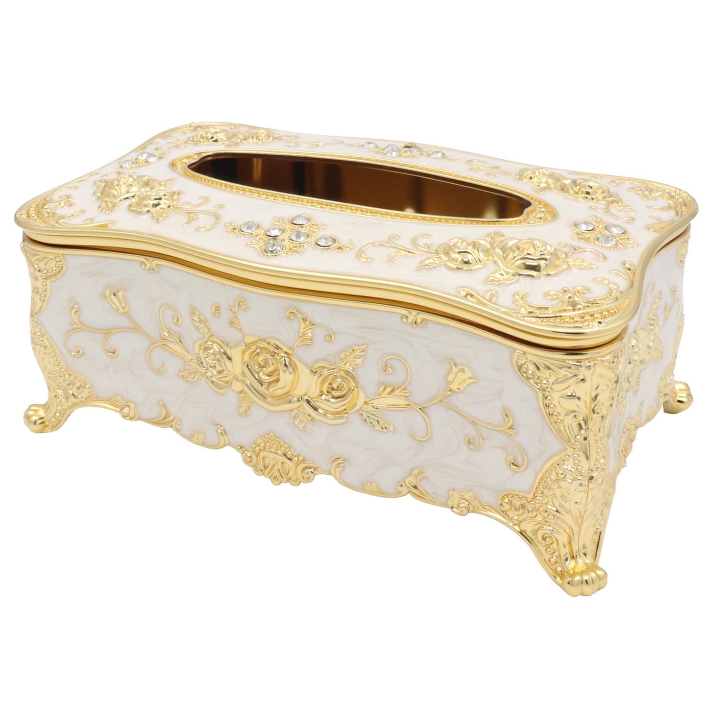Geesatis Tissue Box Cover, Rectangle Tissue Box Holder,9" L x 5" W x 3.7" H