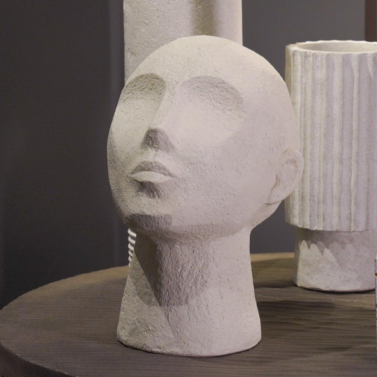 LC LCdecohome Abstract Decor Sculptures Home Decor - Resin Thinker Human Head Statue Shelf Decorations Bust Statues for Living Room Office Table Art Decor Accents 7.25 * 6.25 * 8.5 Inch