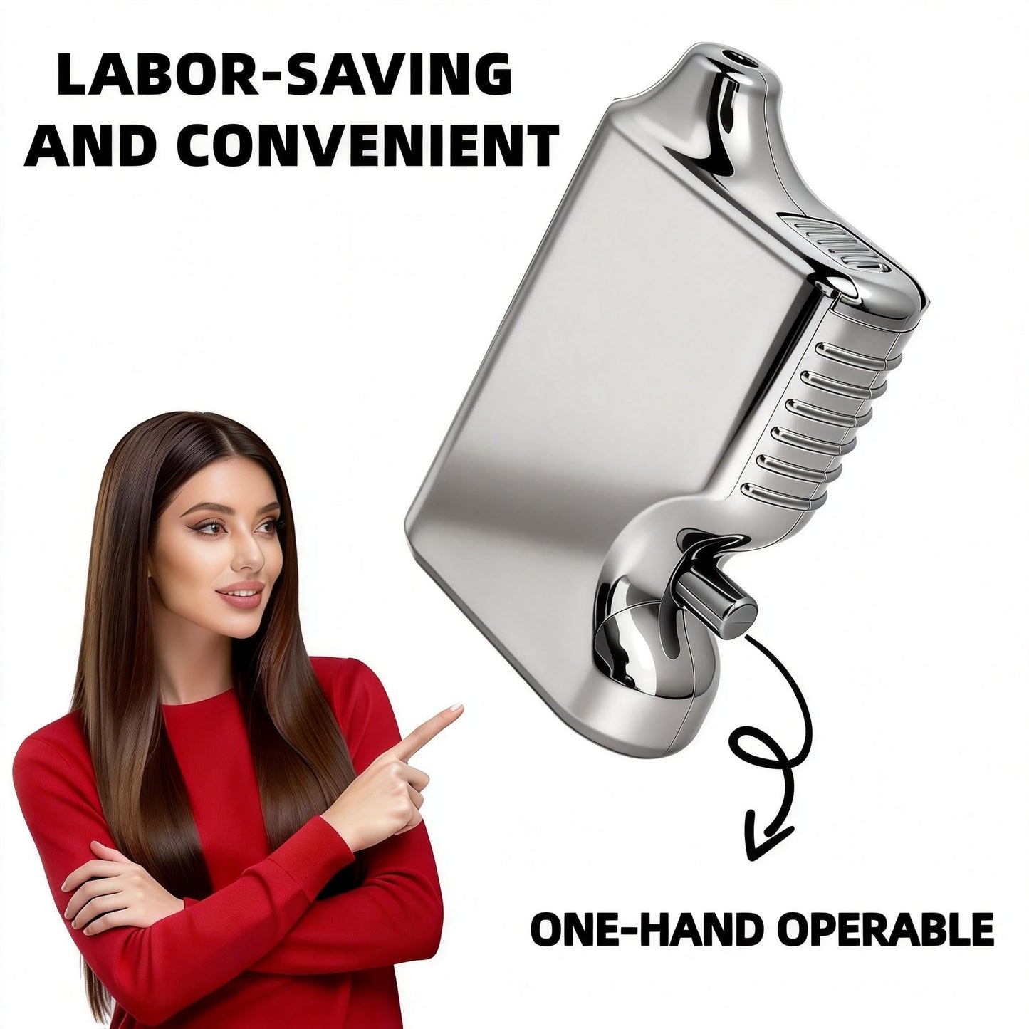 One-Button Powder Dispenser | Leak-Proof & Lightweight | Electroplated Silver Spice Shaker for Travel – Cool Metallic
