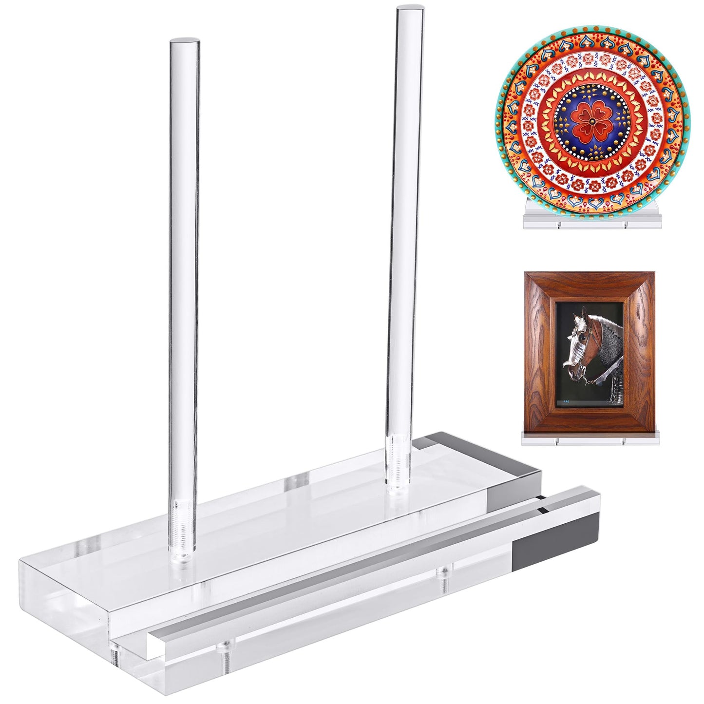 CHEPULA Plate Stands for Display 10 Inch, Acrylic Display Stand