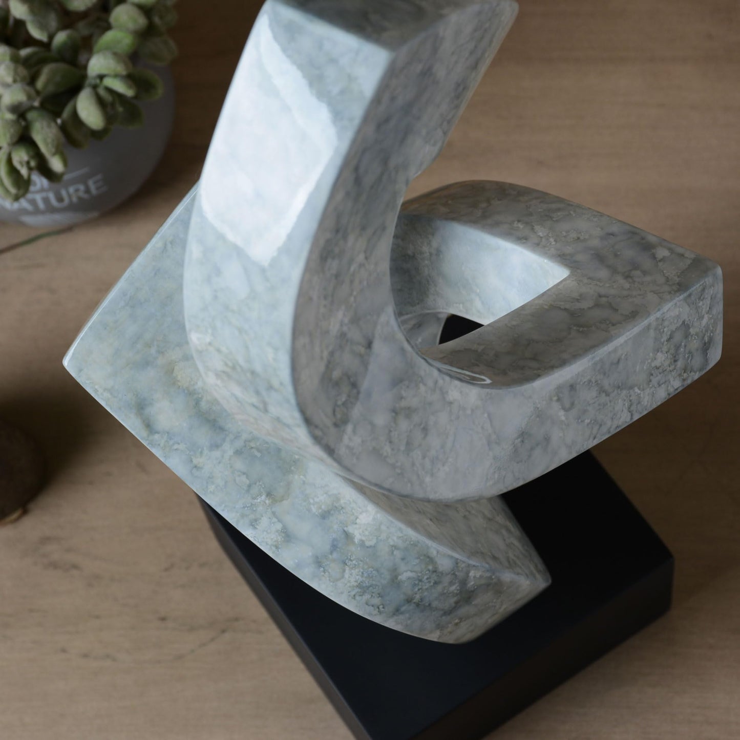 NENBOLEC Modern Home Decor Abstract Arts Sculpture Table Bookshelf Decoration for Living Dining Room Bedroom Resin Statue 14.6inch
