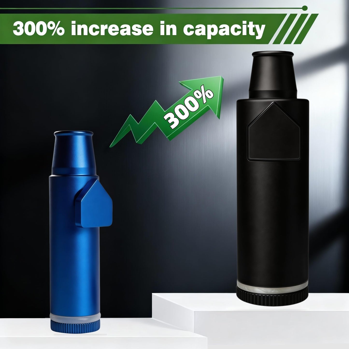 OakMsOik Metal Ieak-proof Bottle (3nd Generation Upgrade Version) (Black）Pepper Shaker (3 pack)
