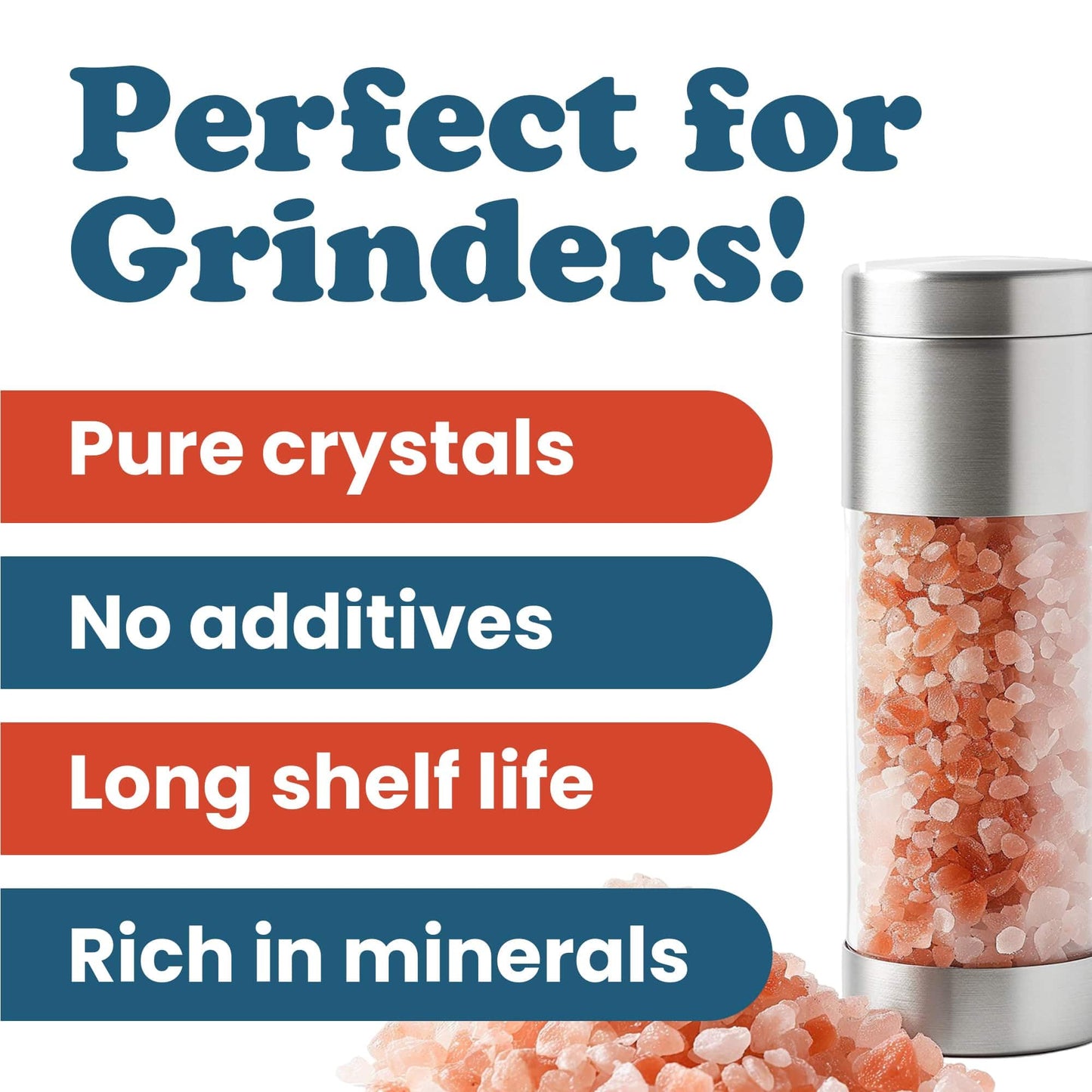 Food to Live Himalayan Pink Salt, 10 Pounds – Coarse Grain, No Additives, No Preservatives, Vegan, Kosher, Bulk. Packed with Minerals. Perfect Seasoning. Suitable for Grinders, Salt Mills.